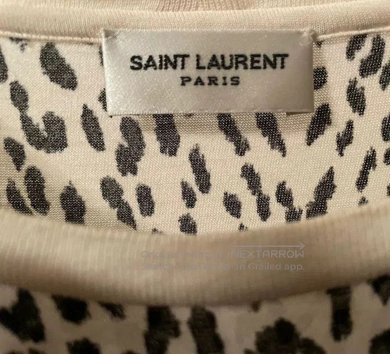 Saint Laurent Paris Saint Laurent Babycat Leopard Print T-shirt. Size US XL / EU 56 / 4 - 3 Thumbnail