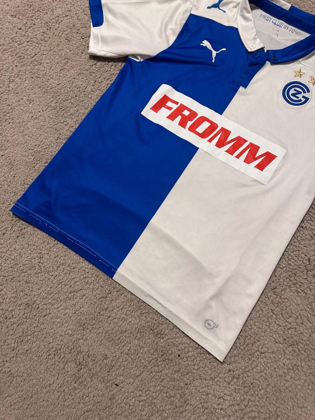 Puma GRASSHOPPERS-CLUB ZURICH 2014 HOME SHIRT PUMA JERSEY SOCCER Size US M / EU 48-50 / 2 - 2 Thumbnail