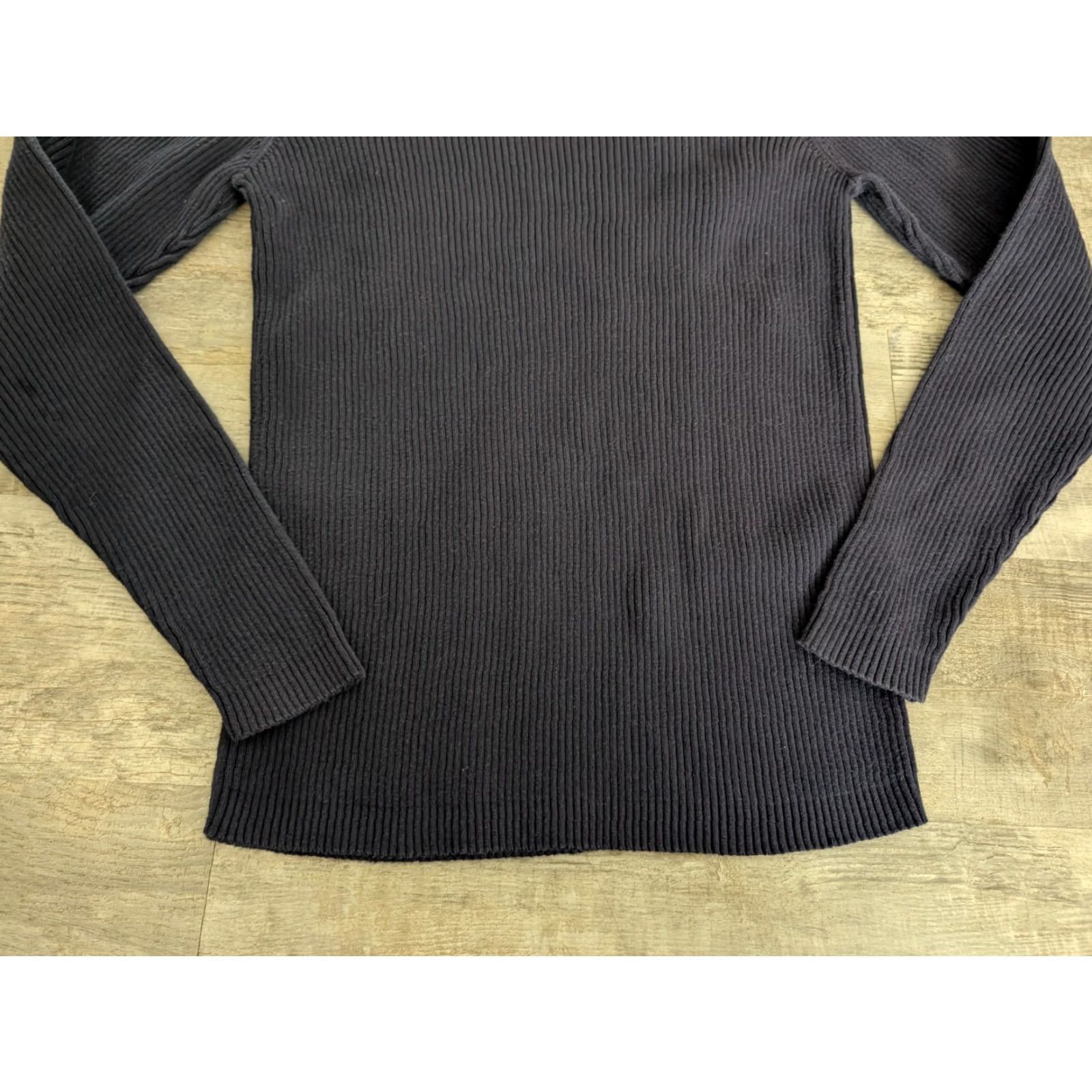 Polo Ralph Lauren VINTAGE Polo Ralph Lauren Polo Jeans Company Ribbed 100% Cotton Sweater L Navy Womens Pullover Knit Mock Neck Long Sleeve Slim 90s Preppy Logo Size L / US 10 / IT 46 - 5 Thumbnail