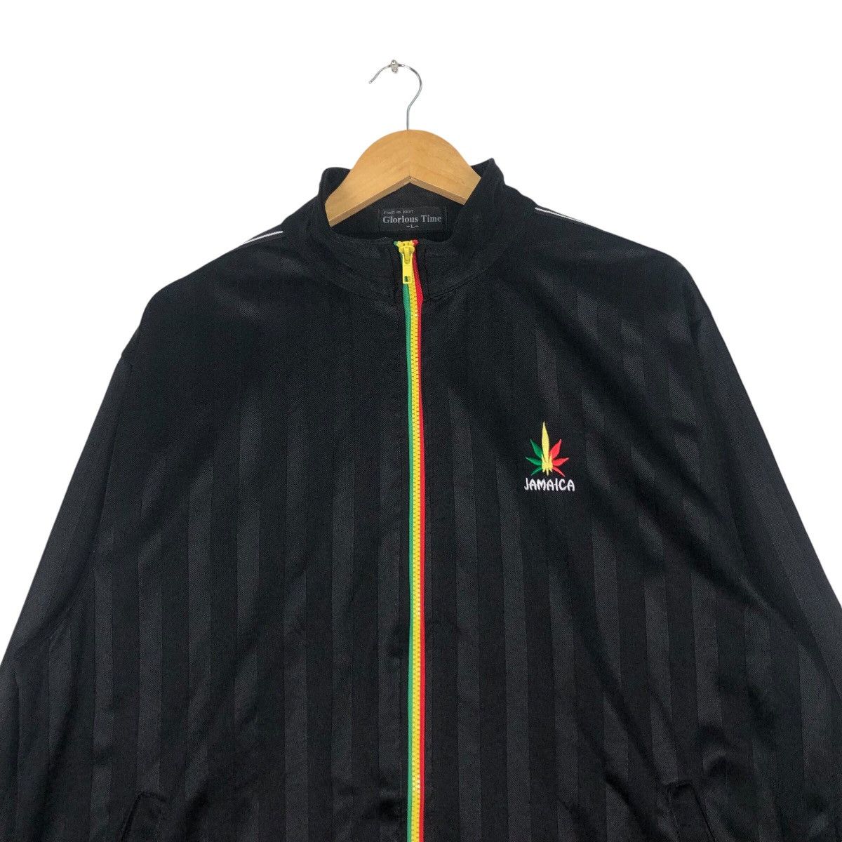 Japanese Brand × Vintage Vintage Jamaica Sweater Stripe Black Bob Marley L #A1 Size US L / EU 52-54 / 3 - 2 Thumbnail