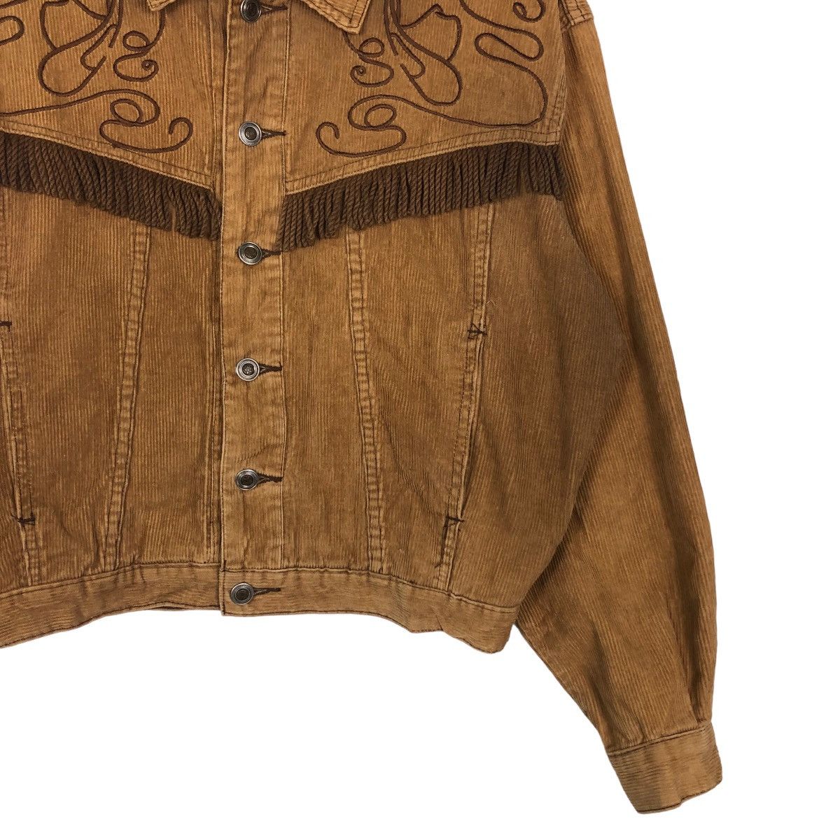 Japanese Brand 🔥Cropped Cowboy Jacket Corduroy Biker Wear Size US M / EU 48-50 / 2 - 5 Thumbnail