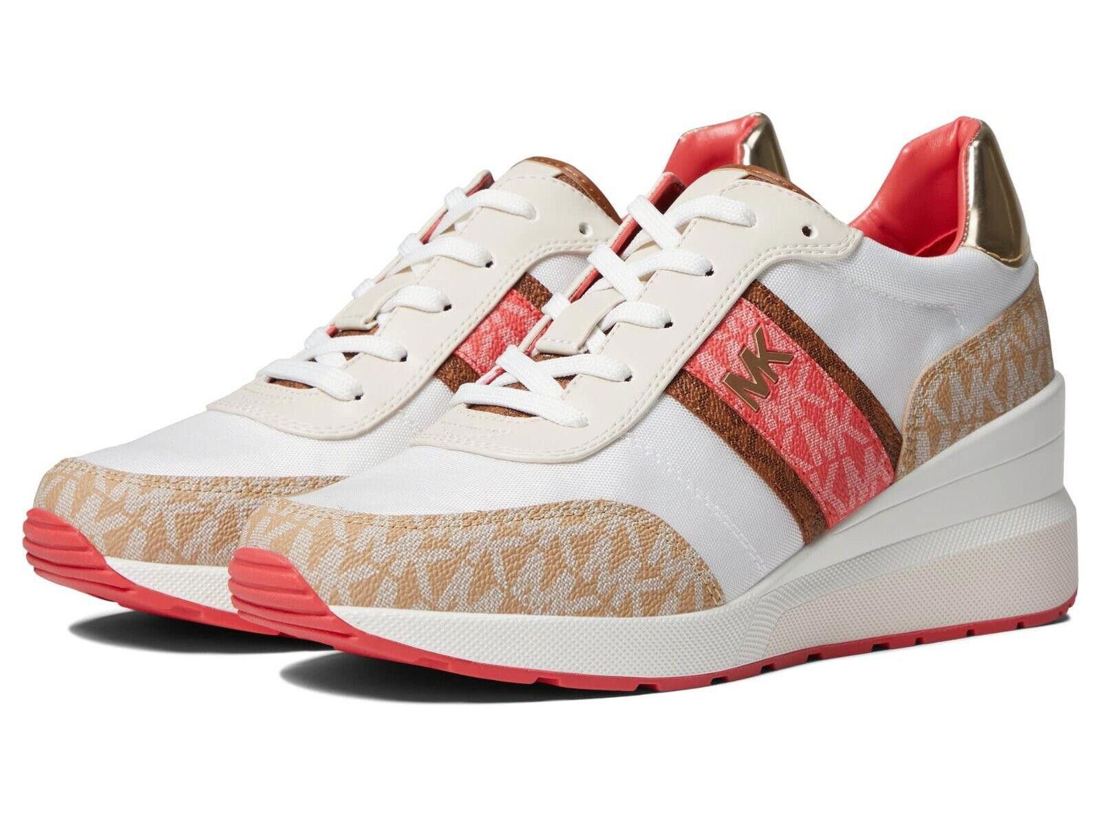 Michael Kors Womens Michael Kors Mabel Trainer Dahlia Coral 11 M NEW Size US 11 / IT 41 - 1 Thumbnail