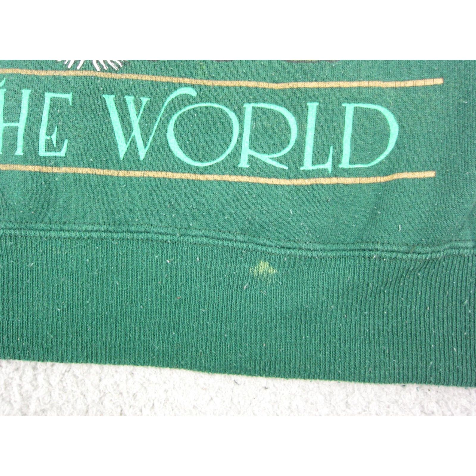 Vintage Vintage Christmas Sweatshirt Mens Medium 90s Green Santa Crew Neck Pullover Fleece Cotton Polyester Regular Size US M / EU 48-50 / 2 - 4 Thumbnail
