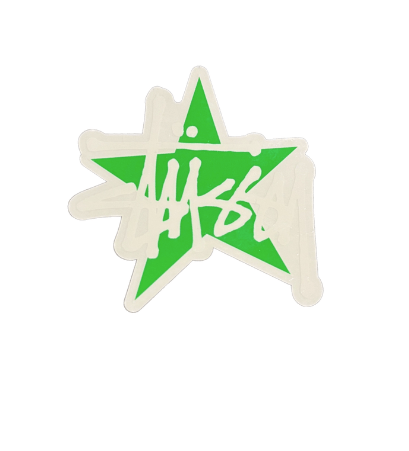 Stussy Stüssy Star Sticker Green Size ONE SIZE - 1 Thumbnail