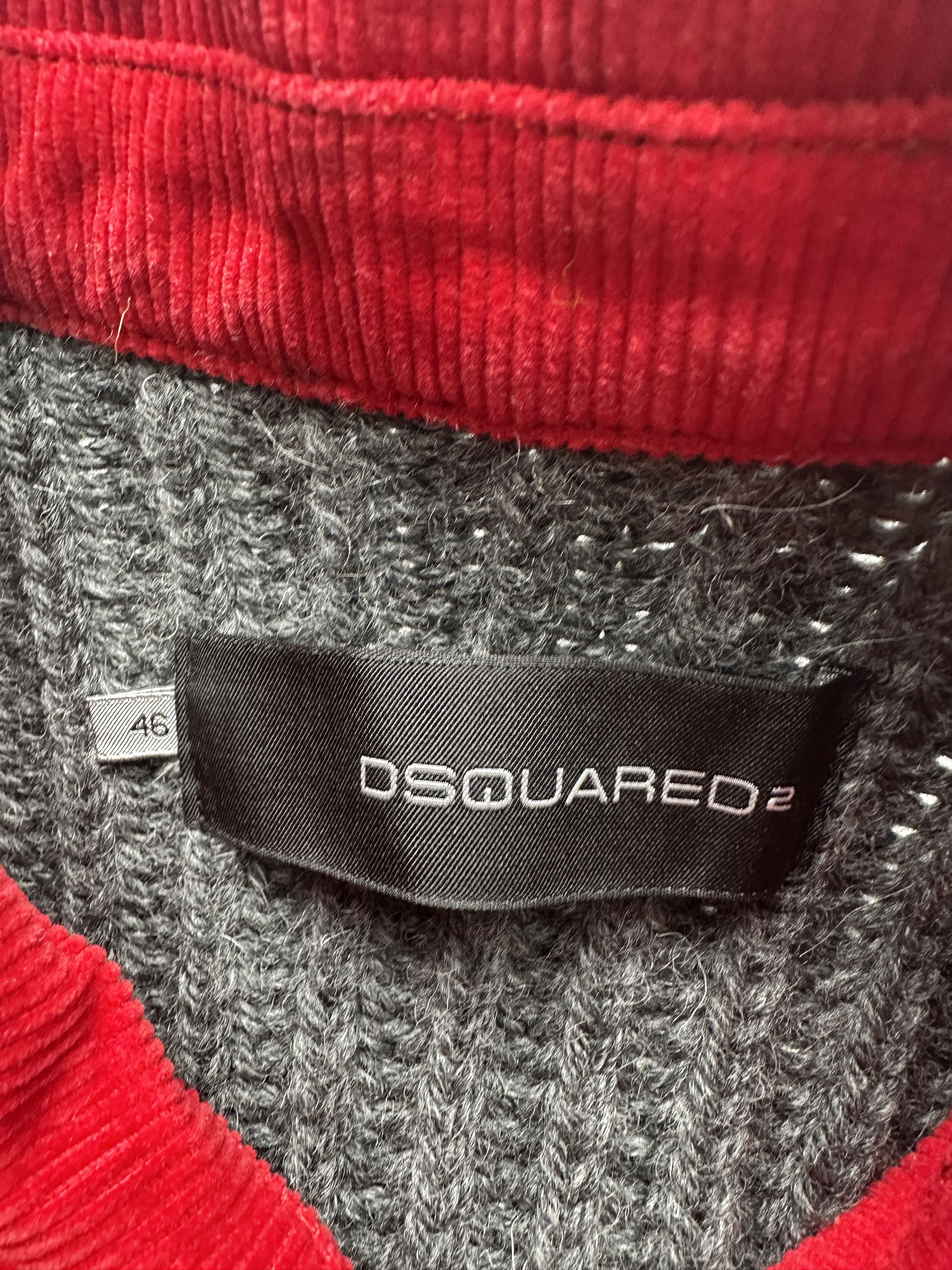 Dsquared2 Dsquared2 Red Corduroy Vest Size US S / EU 44-46 / 1 - 3 Thumbnail