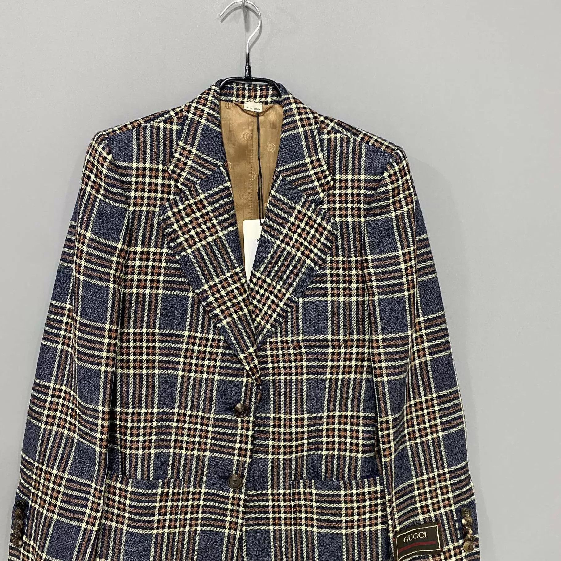 Gucci Gucci 99 New Inner All-Over Check Blazer 38 Size XS / US 0-2 / IT 36-38 - 2 Thumbnail