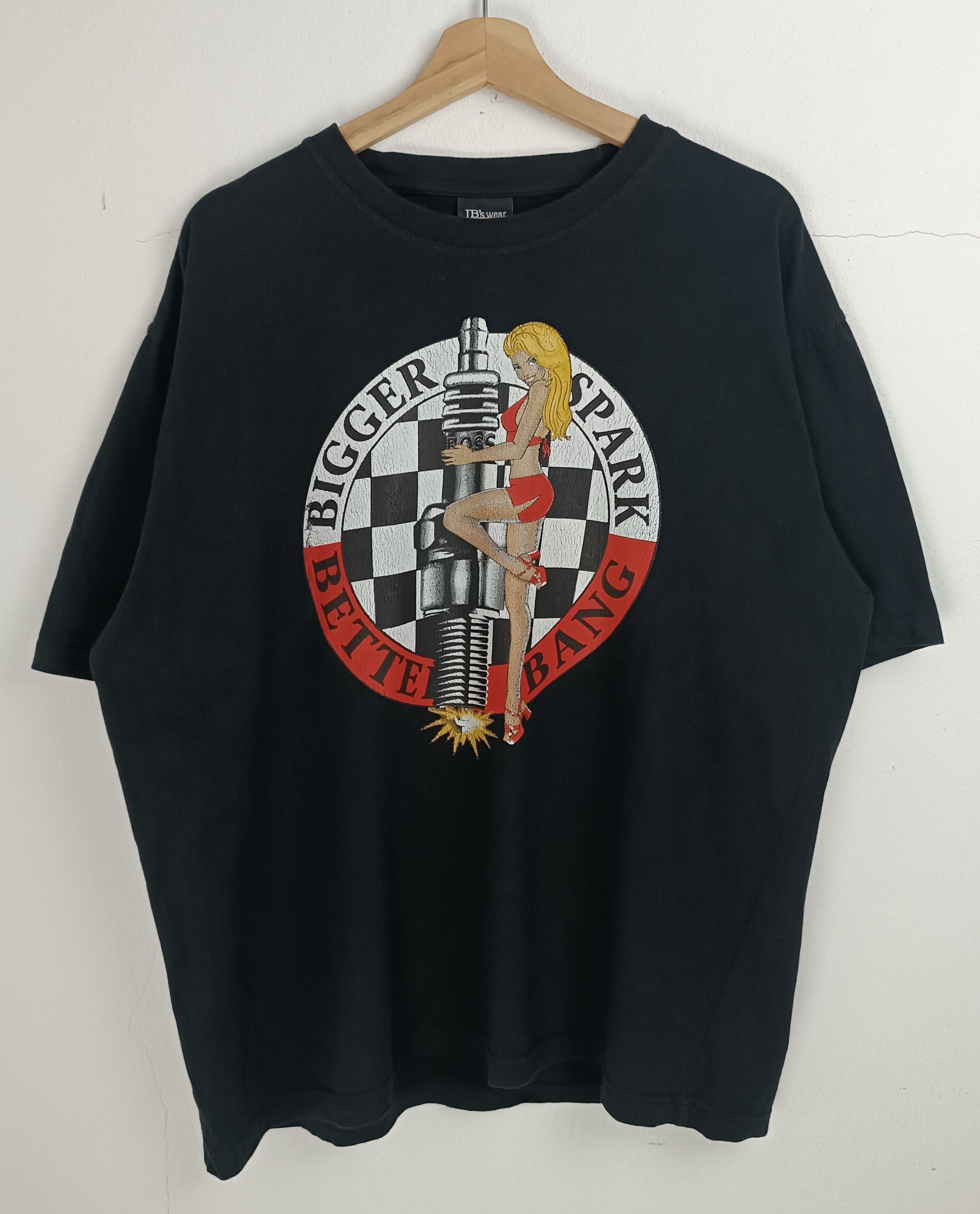Other VINTAGE Y2K BIGGER SPARK BETTER BANG HUMOR FUNNY SEXY TEE Size US XL / EU 56 / 4 - 3 Thumbnail