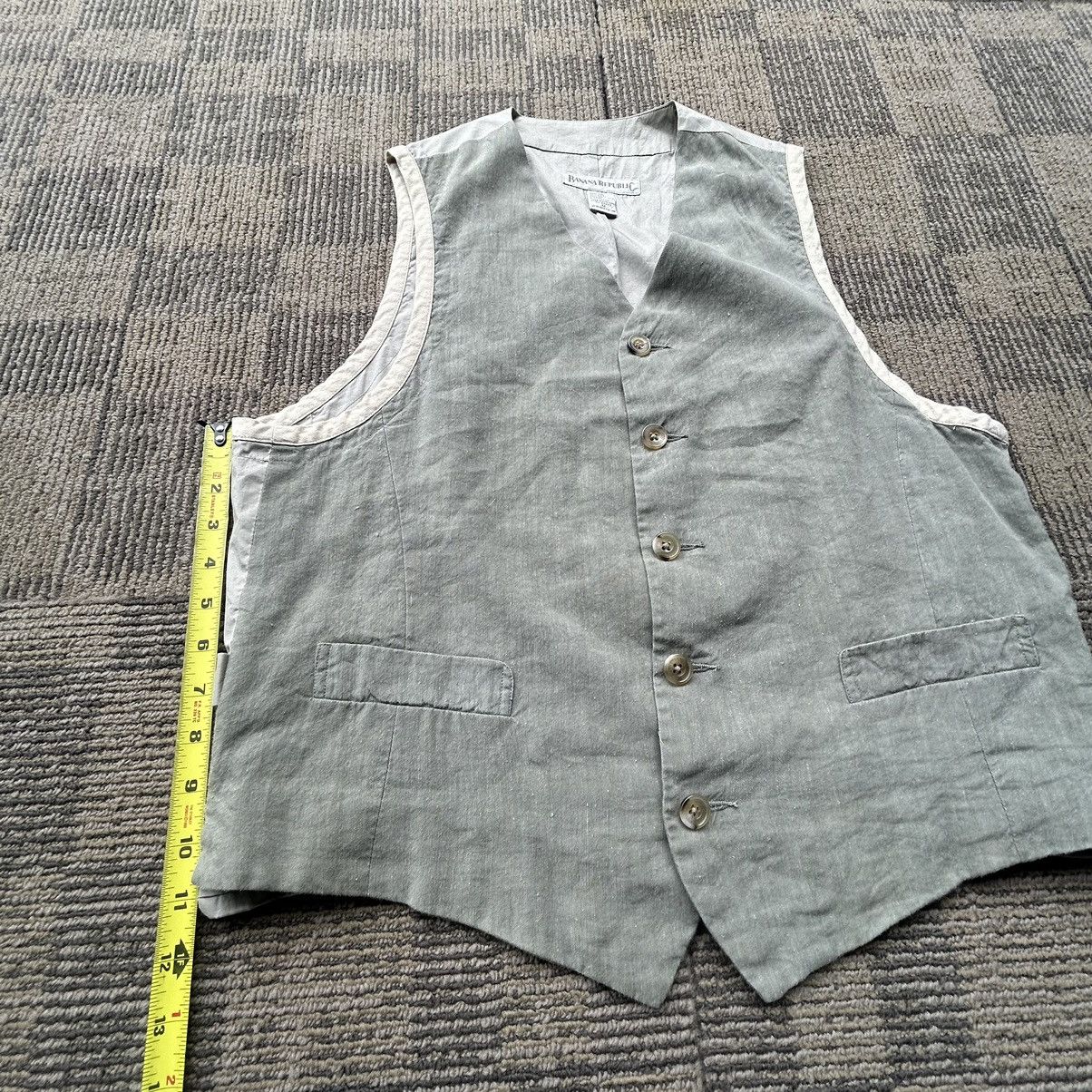 Banana Republic Banana Republic Tan Waist Coat Button-Up Vest Size US M / EU 48-50 / 2 - 5 Thumbnail