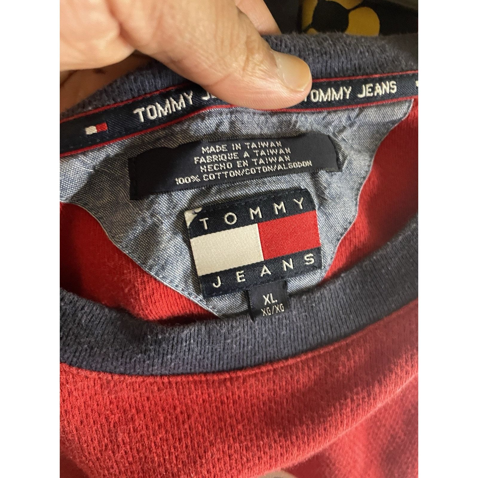 Tommy Hilfiger Size XL- Vintage Tommy Jeans Made In USA Flag Shirt Rare Size US XL / EU 56 / 4 - 3 Thumbnail