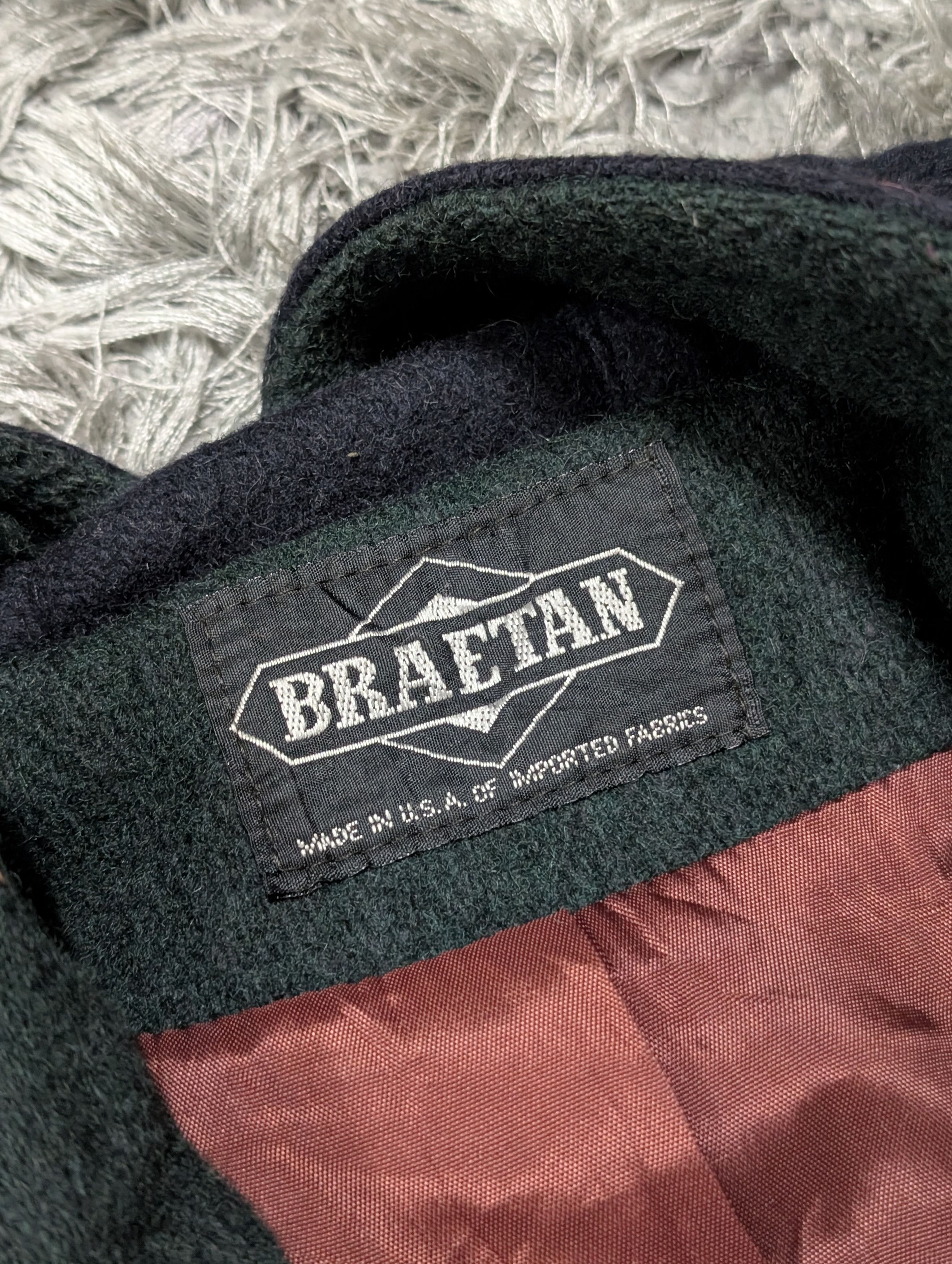 Other Vintage 80 Braetan Classic Wool Coat Long Colourblock Jacket Size US M / EU 48-50 / 2 - 10 Thumbnail