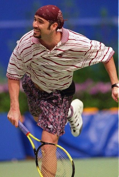 Nike Vintage Nike Challenge Court Andre Agassi 1995 shirt RARE Size US XL / EU 56 / 4 - 4 Thumbnail