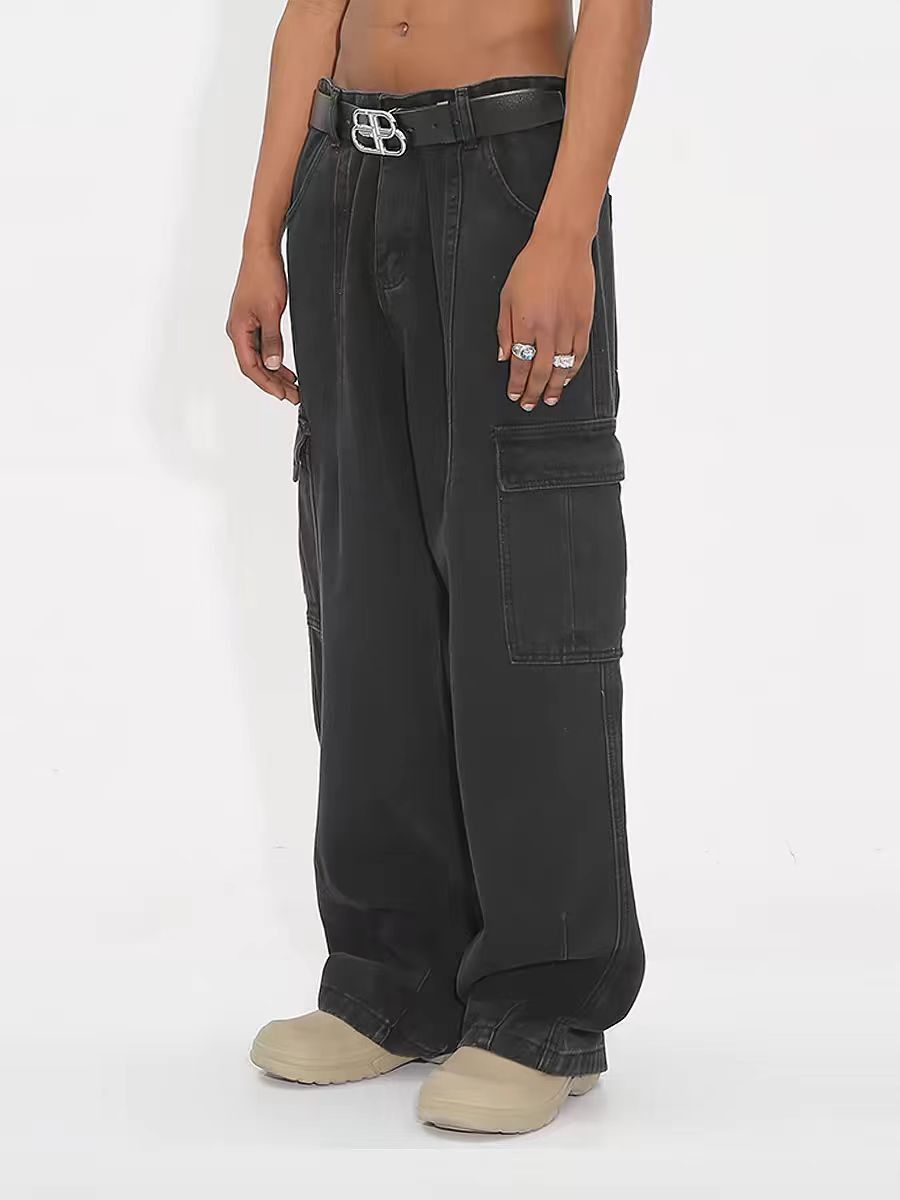 Jean × Vintage loose skate hiphop baggy cargo y2k jeans Size US 32 / EU 48 - 2 Thumbnail
