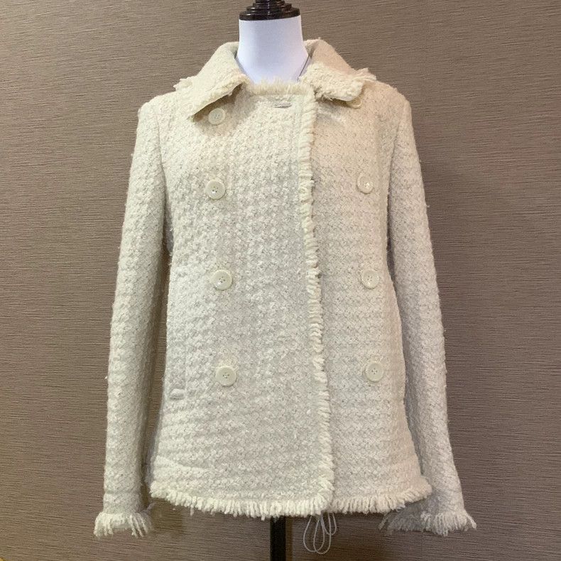 Comme des Garcons Comme Des Garcons Fragrance beige tweed jacket Size M / US 6-8 / IT 42-44 - 2 Thumbnail