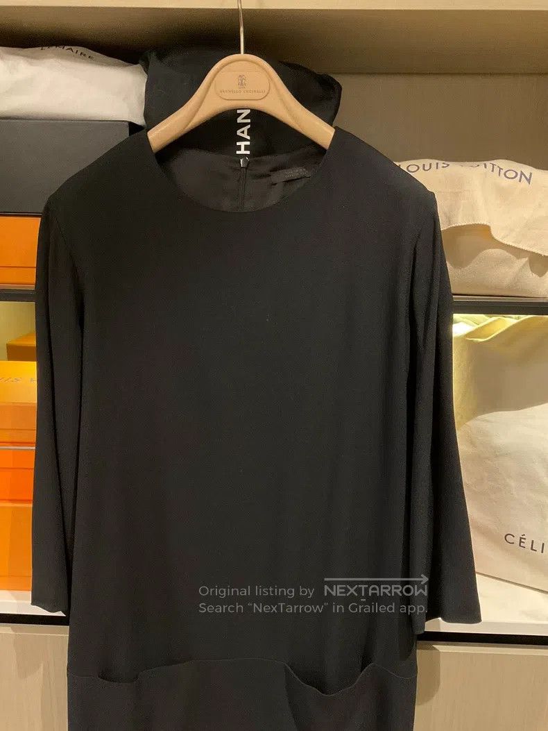 The Row The Row size 10 Black Pocket Dress Size M / US 6-8 / IT 42-44 - 2 Thumbnail