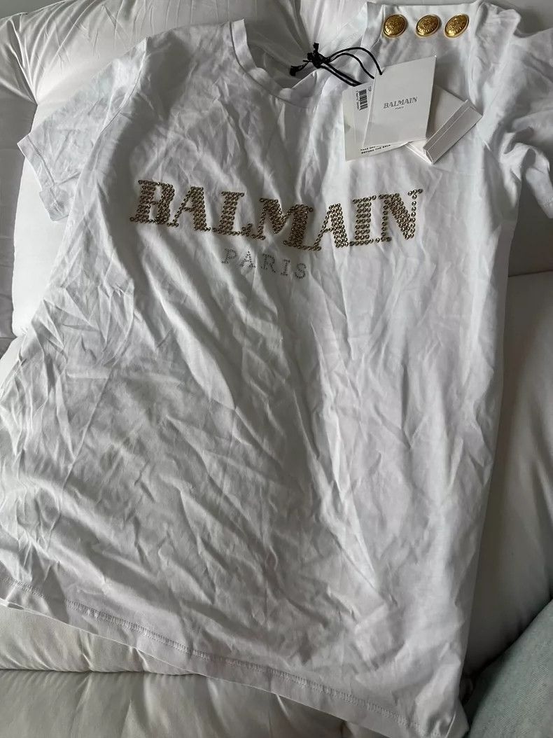 Balmain Paris Short Sleeve T-Shirt with Tags