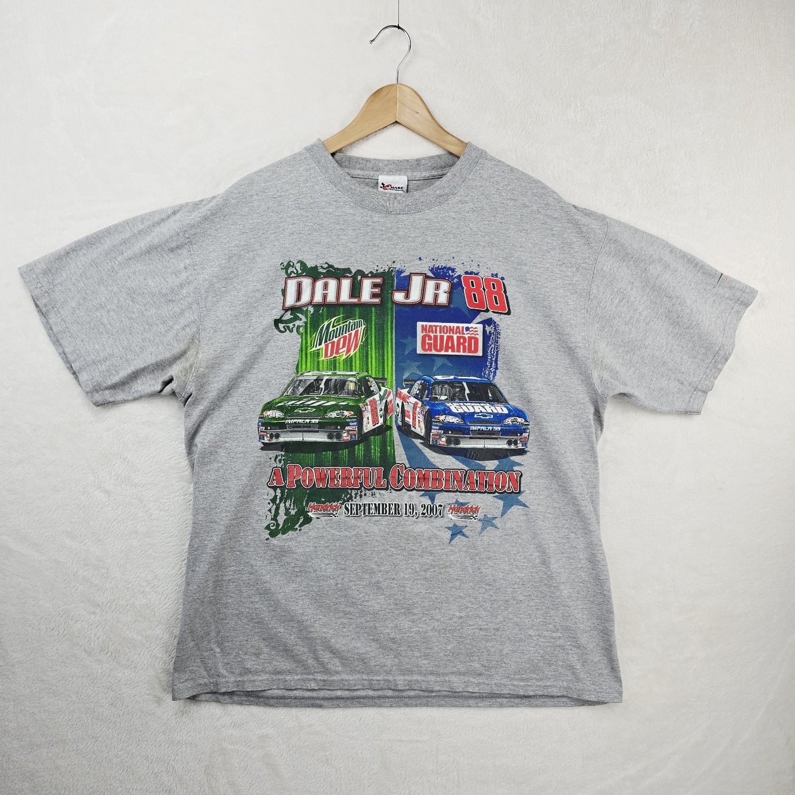 Chase Authentics Dale Earnhardt Jr. #88 Mountain Dew Shirt XL NASCAR Size US XL / EU 56 / 4 - 2 Thumbnail