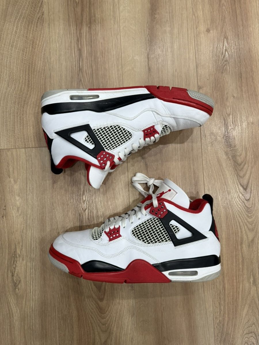 Jordan Brand Jordan 4 Retro “Fire Red” Size US 12.5 / EU 45-46 - 2 Thumbnail