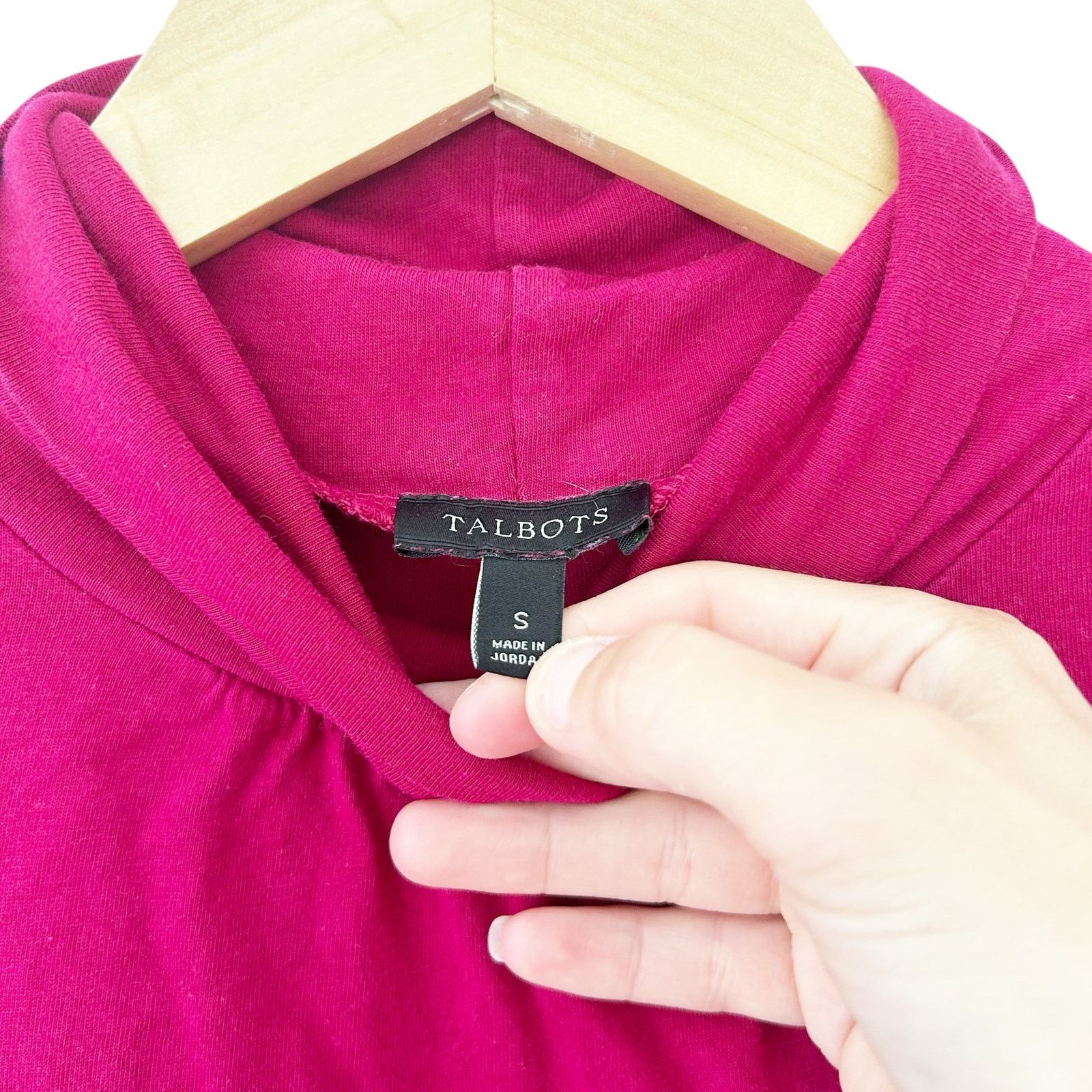 Other Talbots Pink Turtleneck Long Sleeve Shirt Sz S Size S / US 4 / IT 40 - 2 Thumbnail