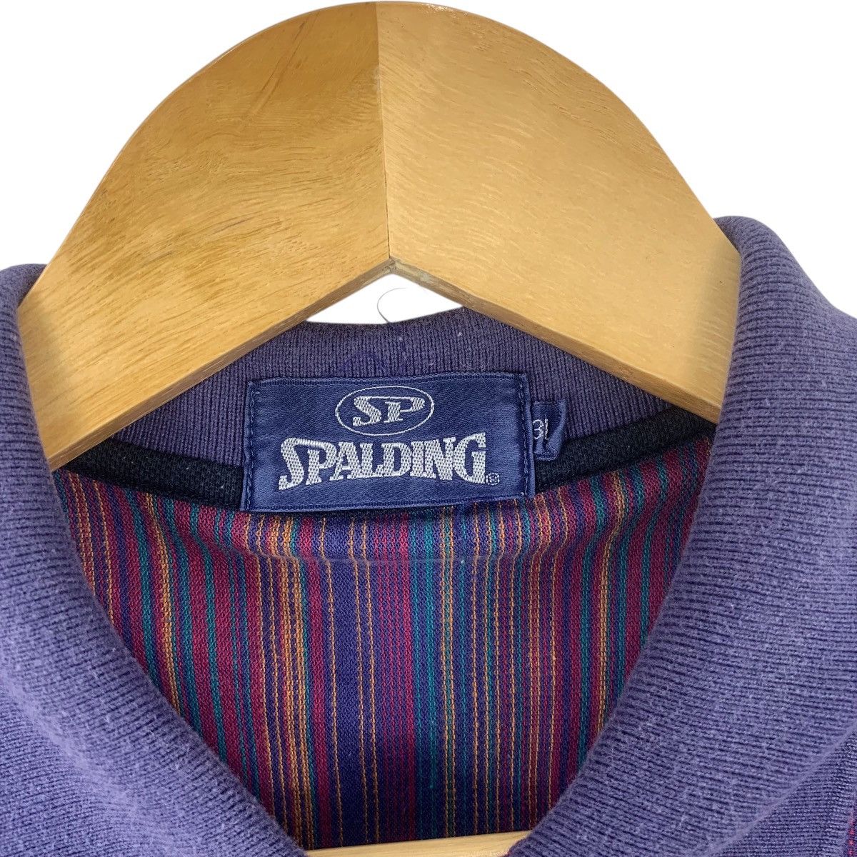 Spalding Vintage SPALDING USA Sportswear Striped Polo Tee Shirt Size US M / EU 48-50 / 2 - 7 Thumbnail