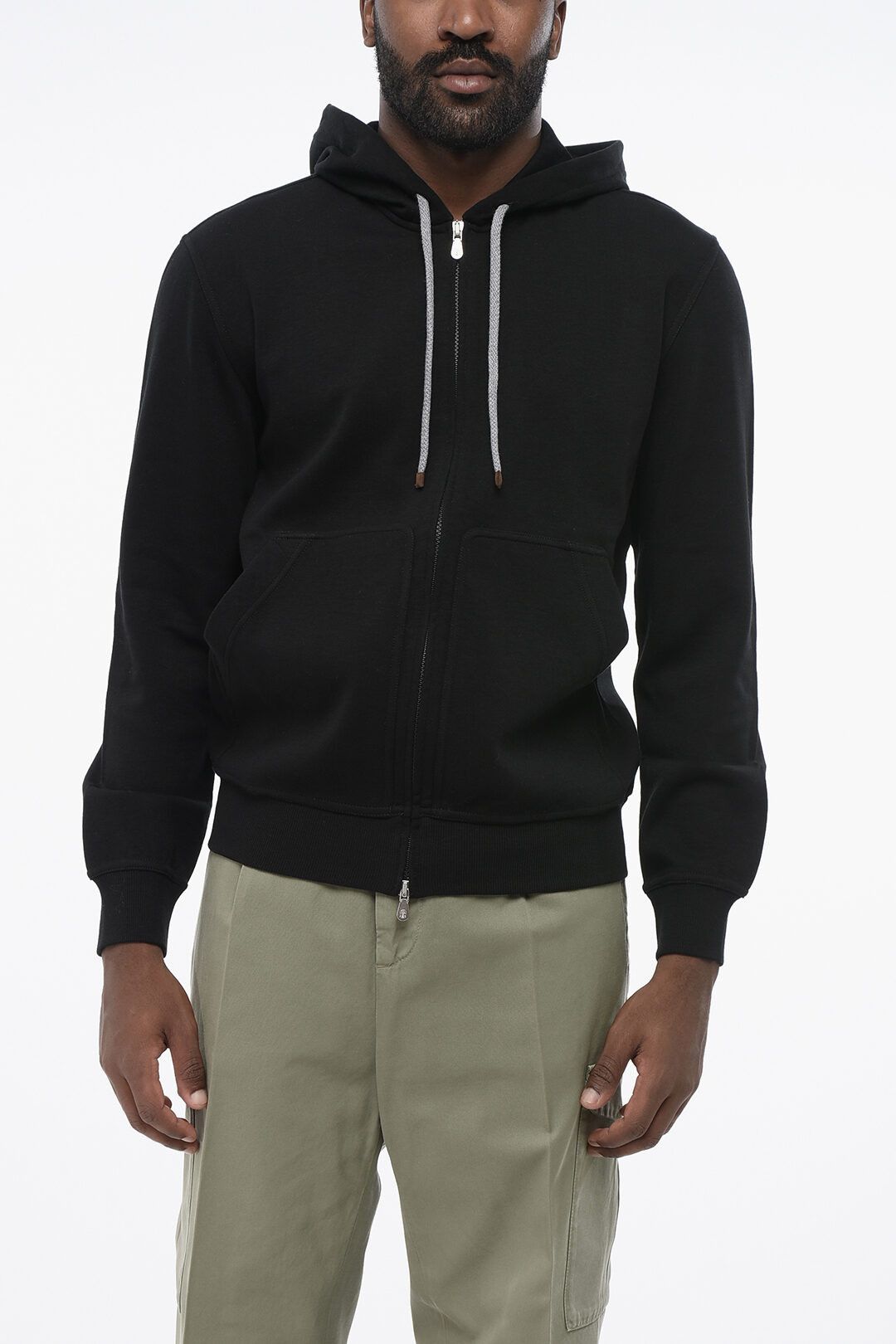og1mm0725 Cotton Blend Hoodie in Black