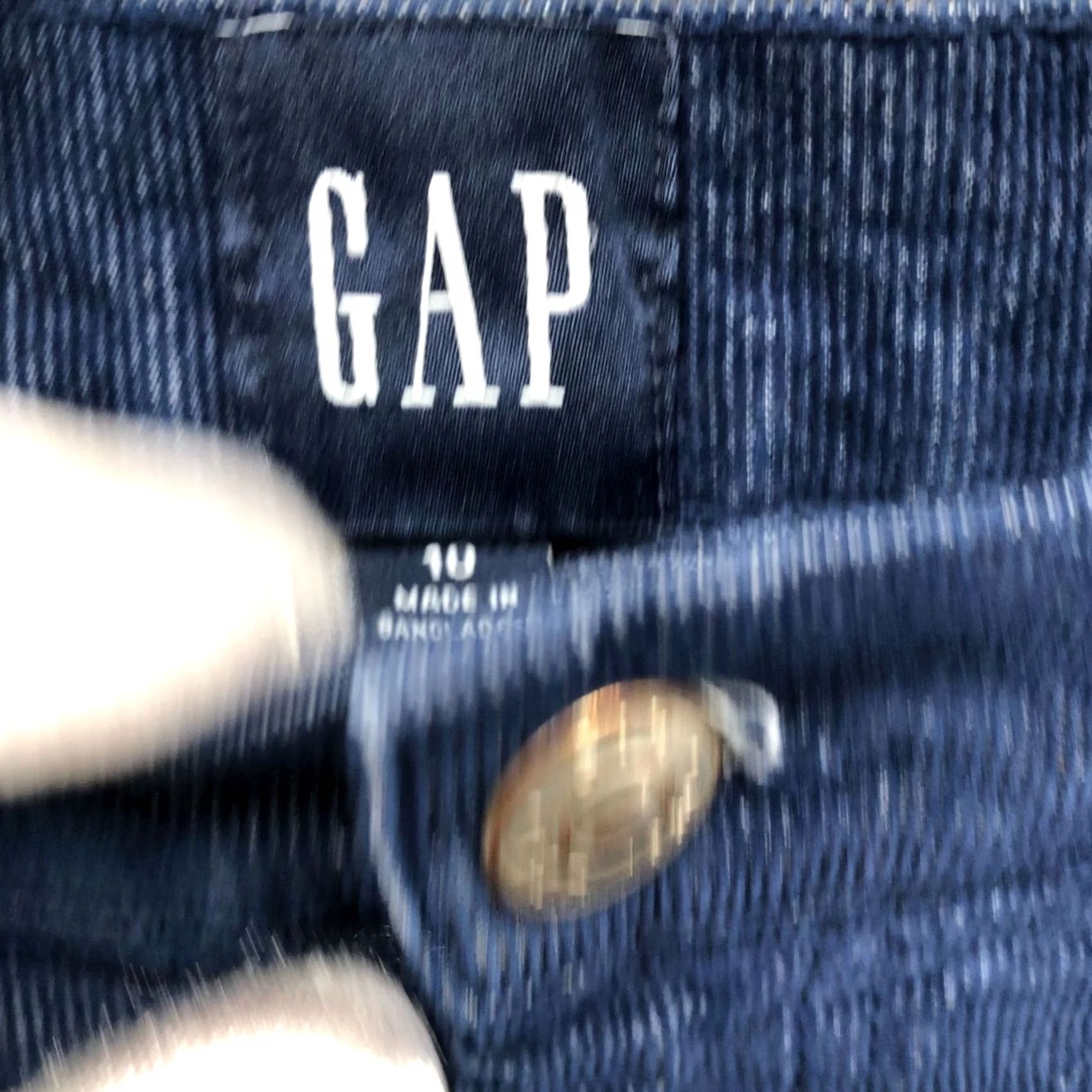 Gap Gap Corduroy Shorts Womens 10 Blue Cutoff Frayed Stretch Dark Blue 10'' Rise Size 32" / US 10 / IT 46 - 5 Thumbnail