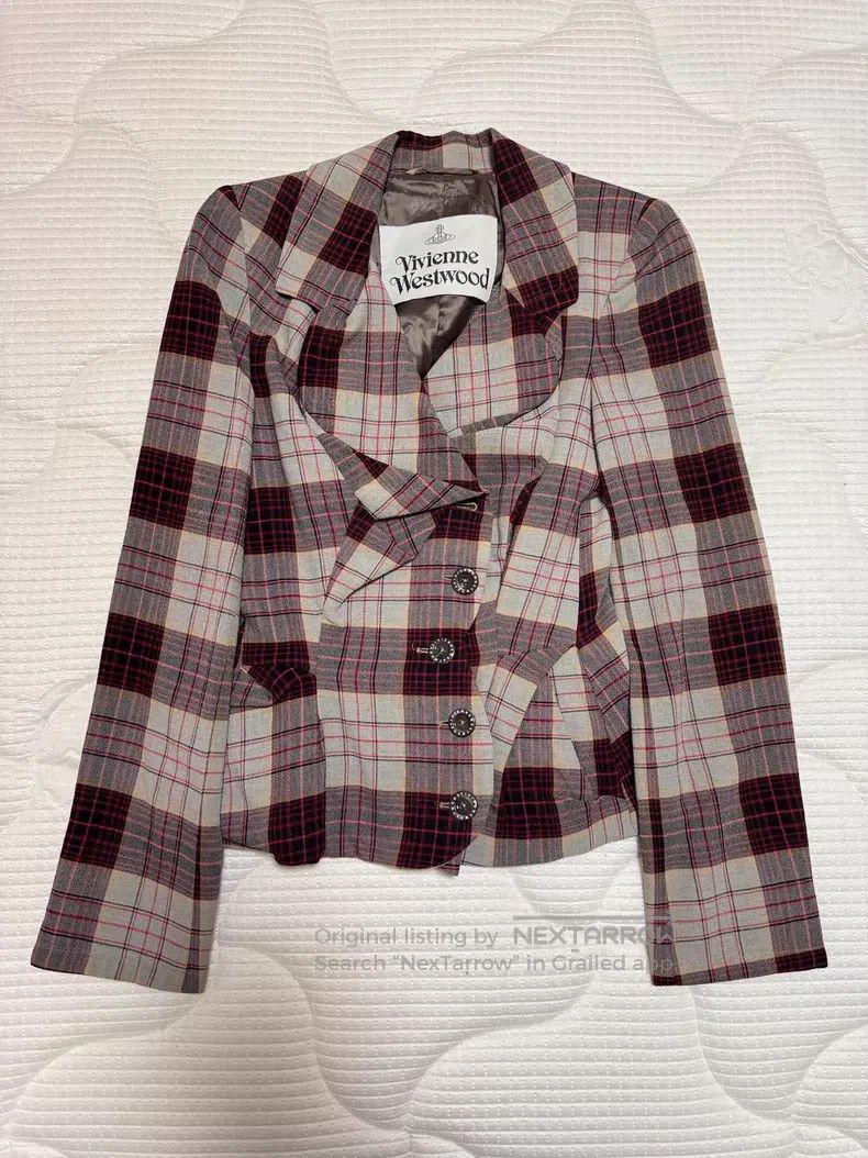 Vivienne Westwood Vivienne Westwood Drunkard plaid suit jacket Size S / US 4 / IT 40 - 1 Thumbnail