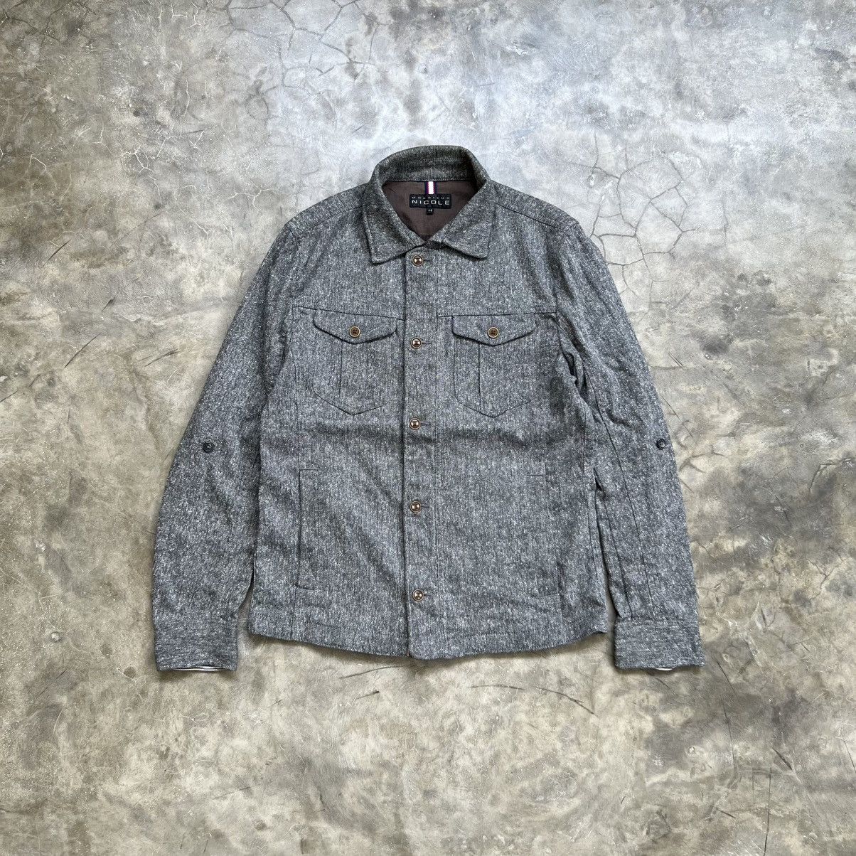 Nicole Club 2000s Nicole Club Vkei Style Outer Wool Button up Jacket Size US M / EU 48-50 / 2 - 1 Thumbnail