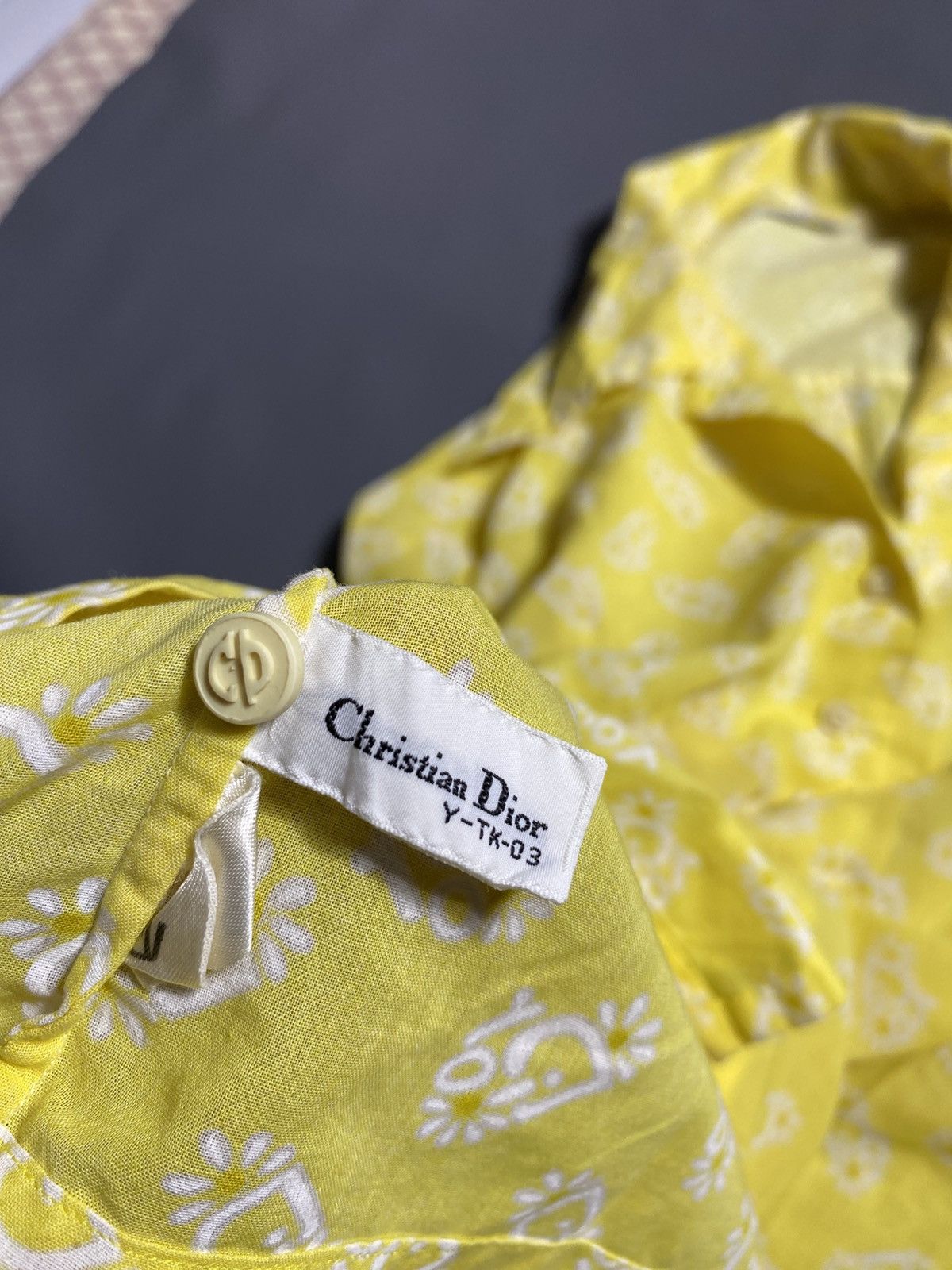 Christian Dior Monsieur Christian Dior Full Print Button Up Shirt Size L / US 10 / IT 46 - 7 Thumbnail