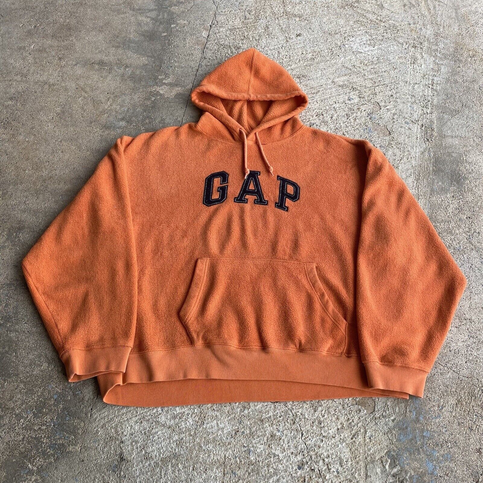 Gap VTG Gap Fleece Hoodie Pullover 2XL Hooded Sweatshirt Size US XXL / EU 58 / 5 - 2 Thumbnail