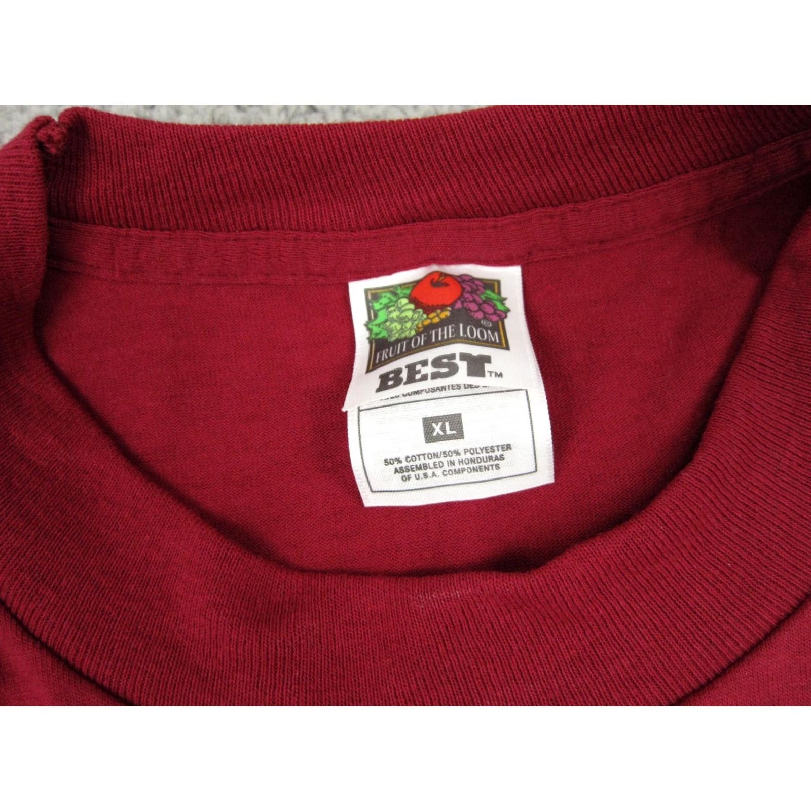 Fruit Of The Loom Vintage Fruit of the Loom Shirt XL Red Mens Size Classic Size US XL / EU 56 / 4 - 6 Thumbnail
