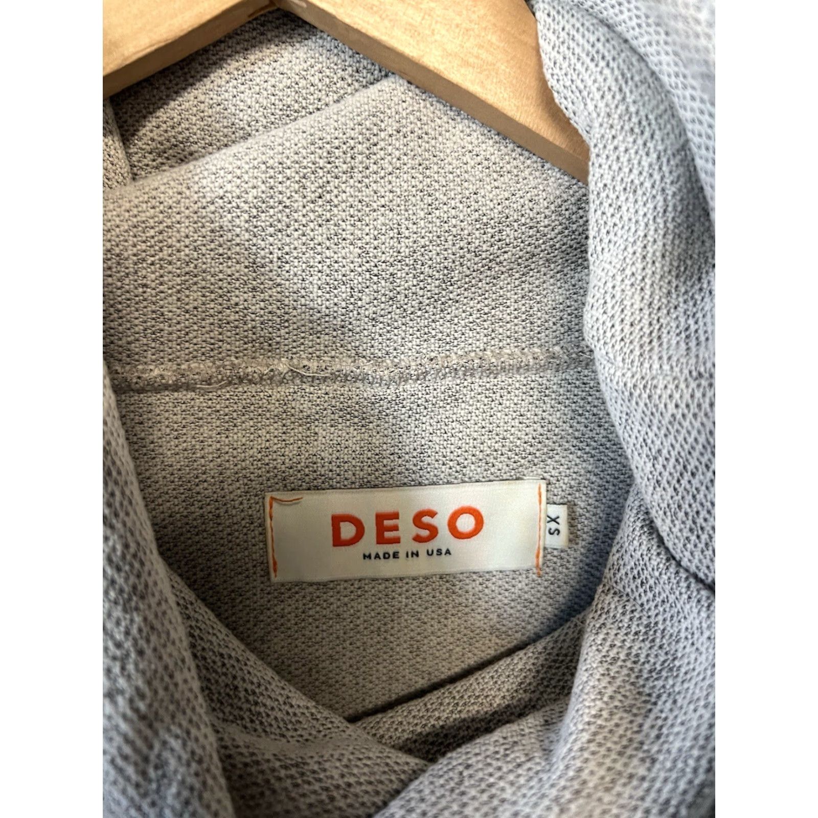 Vintage Deso Supply Co Hoodie Womens XS Gray Batch Fleece Sweatshirt Funnel Neck Size XS / US 0-2 / IT 36-38 - 3 Thumbnail