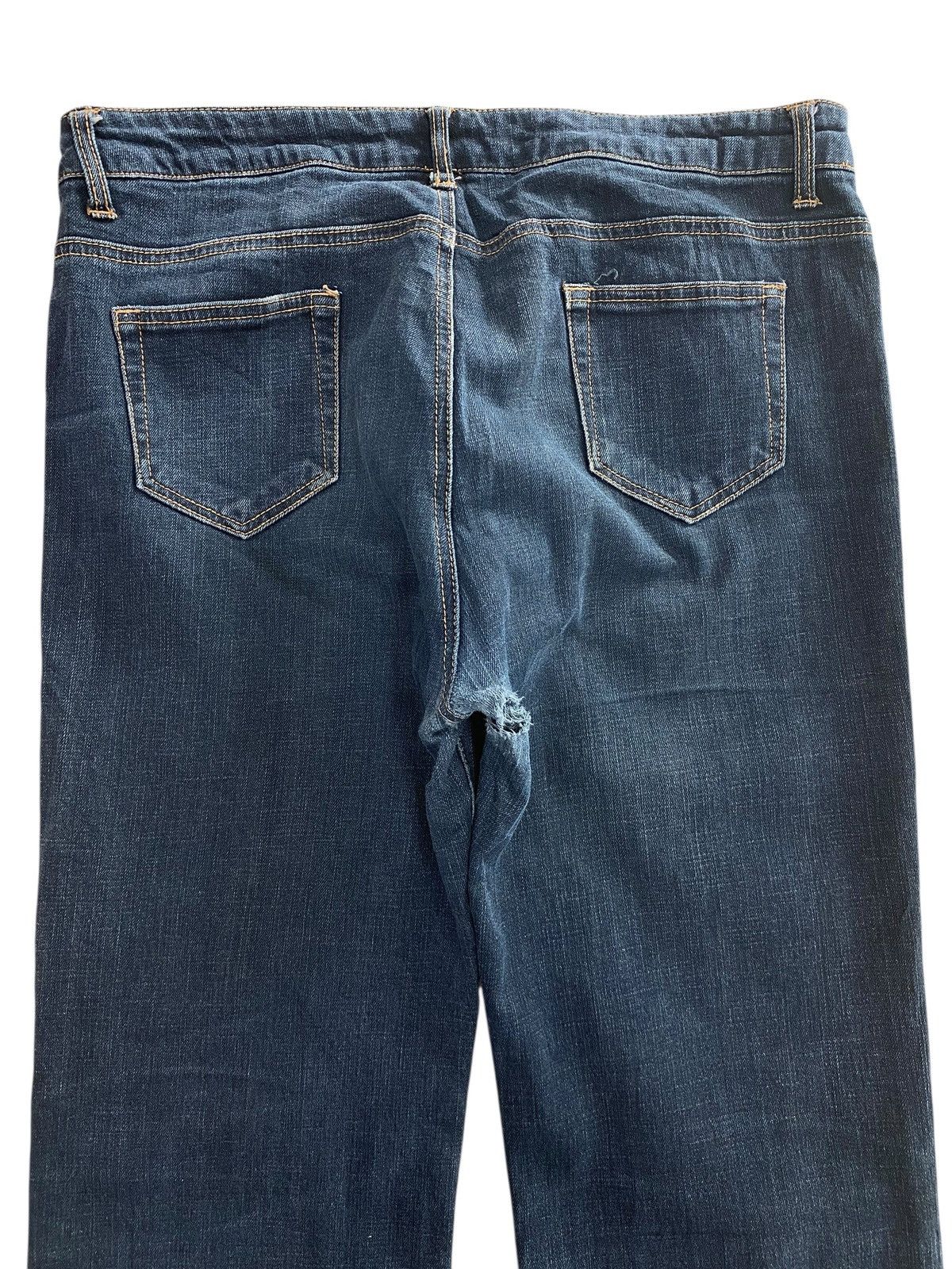 Japanese Brand Japanese Brand Dark Blue Wash Style Flare Jean Size US 32 / EU 48 - 4 Thumbnail