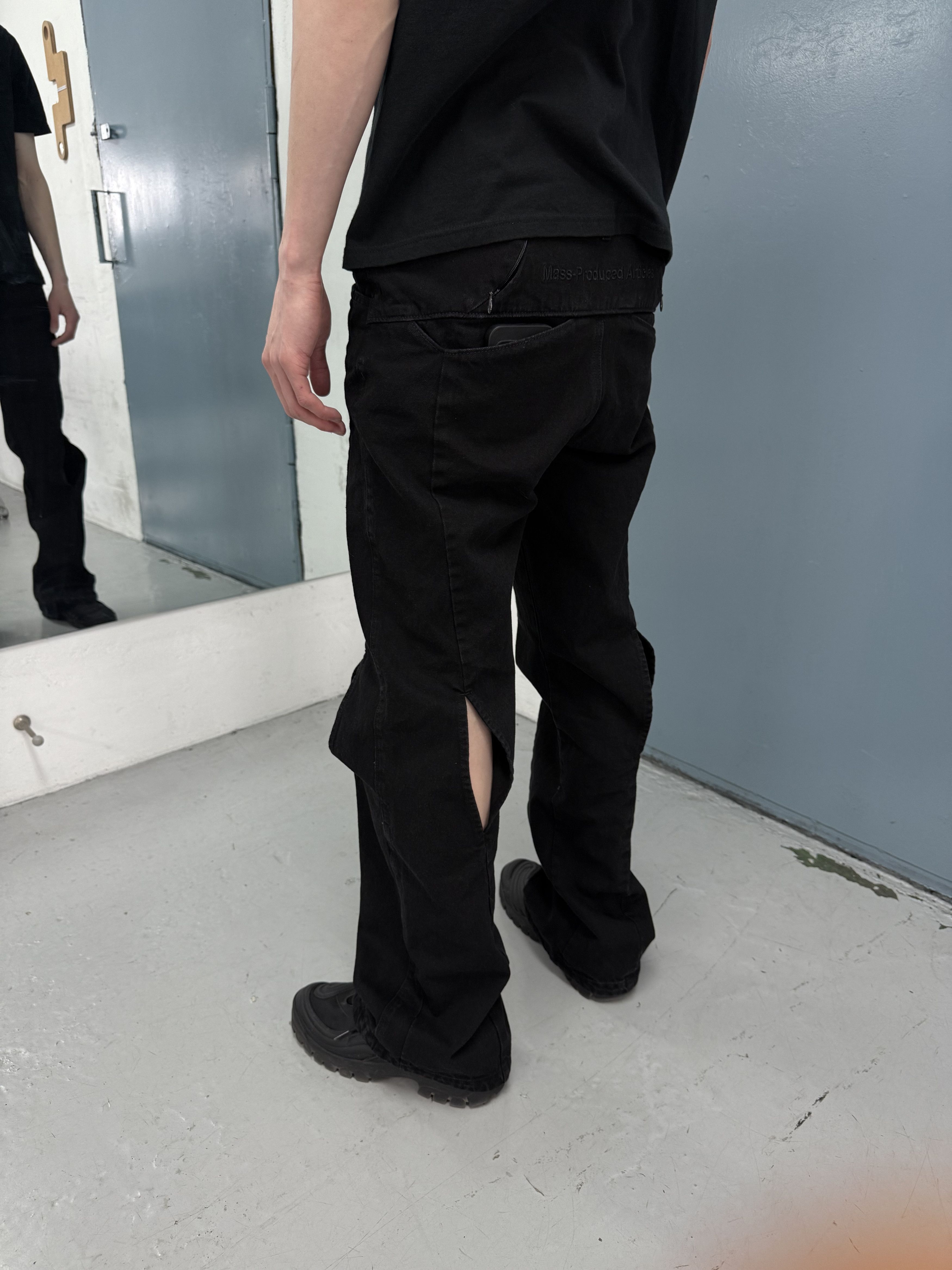 Rick Owens MPa MOTION VENT DENIM PANTS (LIGHT BLUE) , PLASTICPRODUCT Size US 29 - 7 Thumbnail