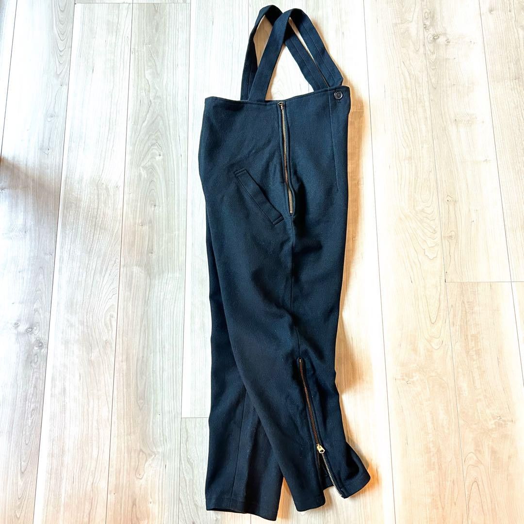 Yohji Yamamoto Yohji Yamamoto Femme 90s Black Wool Overalls Size US 29 - 1 Thumbnail