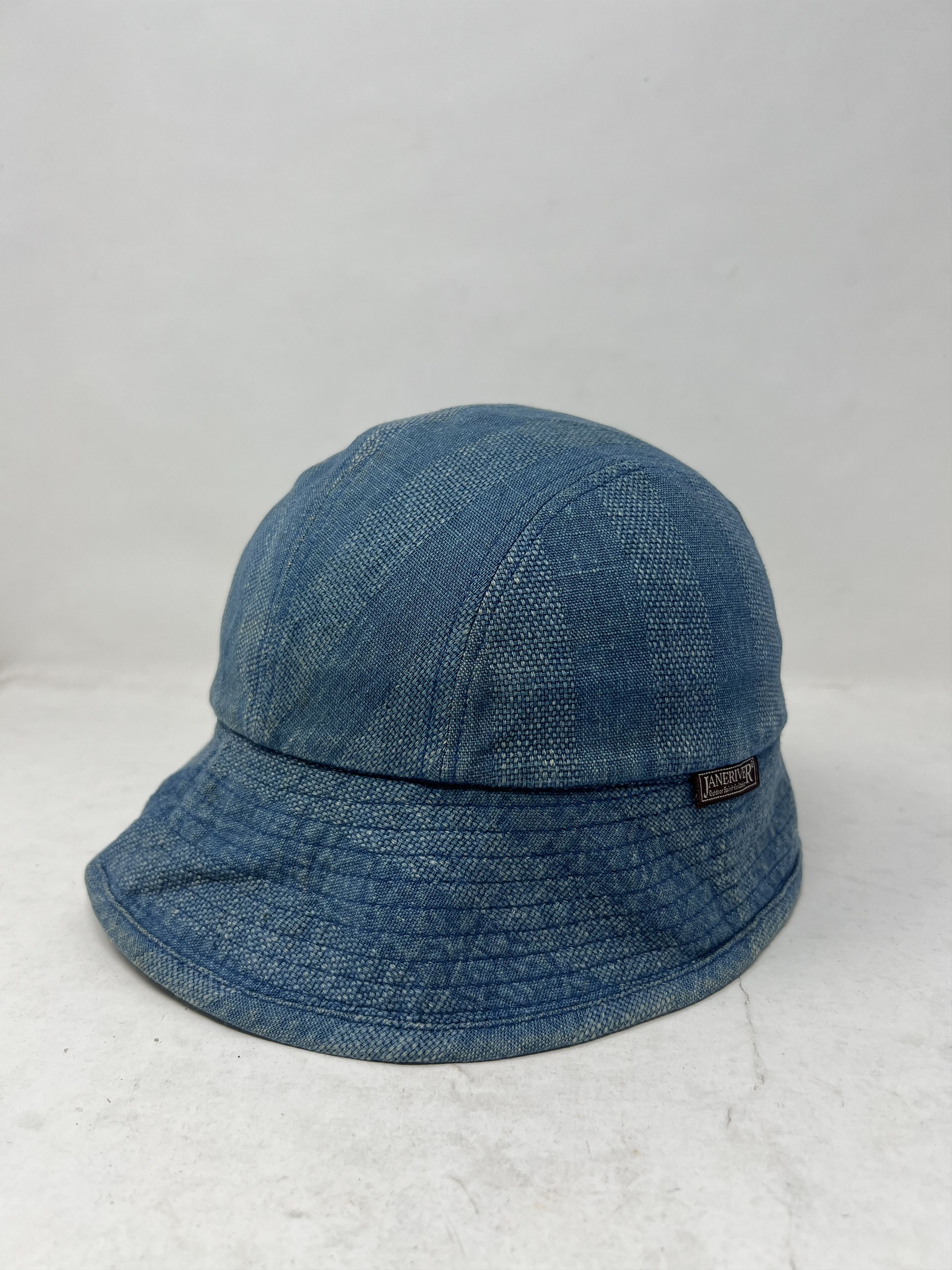 Japanese Brand Janeriver Kendo Indigo Workwear Bucket Hat Size ONE SIZE - 1 Thumbnail