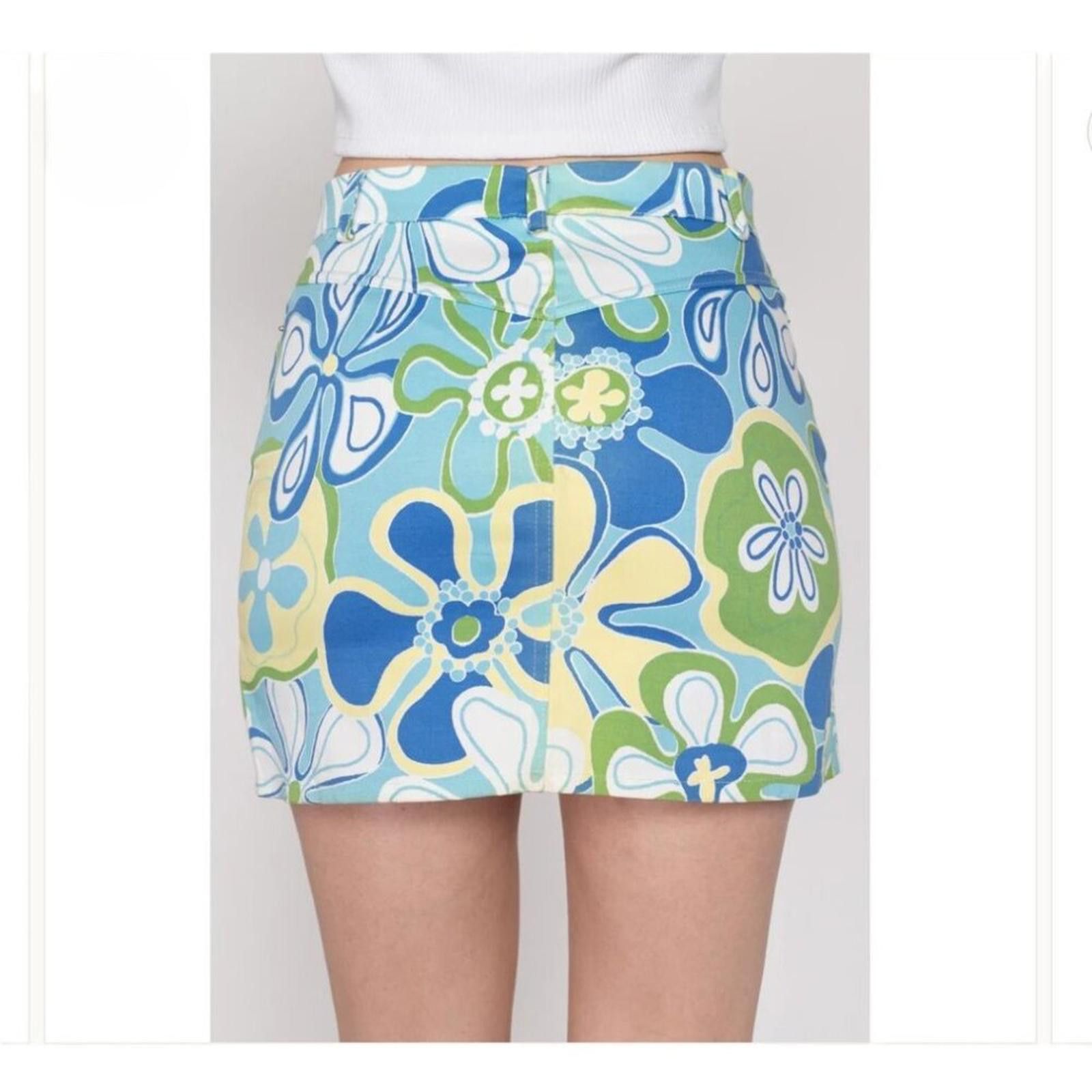 Other Flower Power Mid Rise Mini Skirt By Love On A Hanger Size 30" / US 8 / IT 44 - 3 Thumbnail