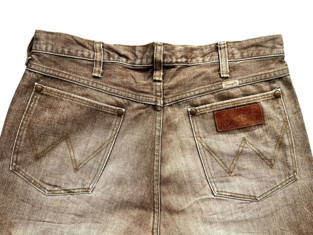Wrangler Vintage 90s Wrangler Faded Brown Straight Denim Jeans 33x31 Size US 33 - 7 Thumbnail