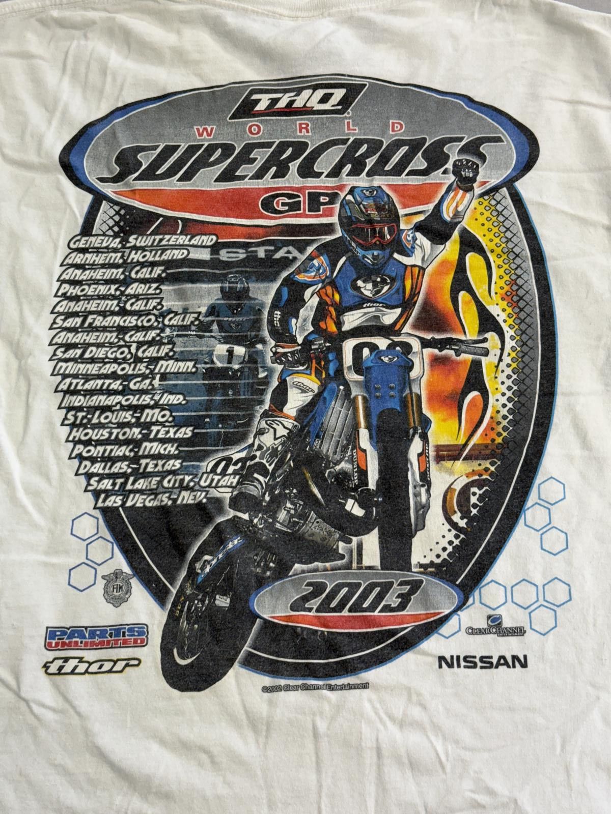 Delta VTG THQ World Supercross GP T-shirt 2003 - L Size US L / EU 52-54 / 3 - 5 Thumbnail