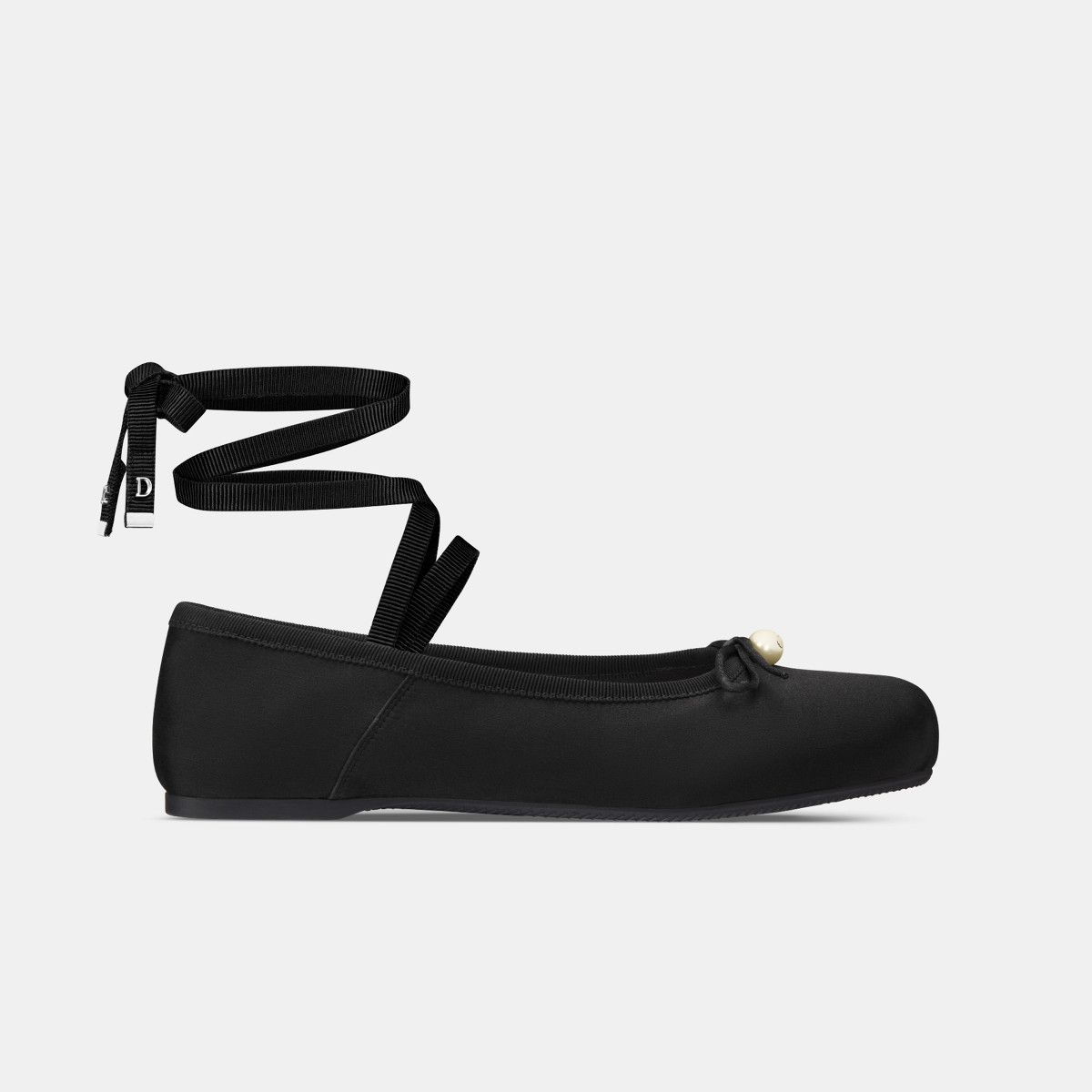 Dior o1w1db10326 D-Joy Ballet Flat in Black Size US 7 / IT 37 - 1 Thumbnail