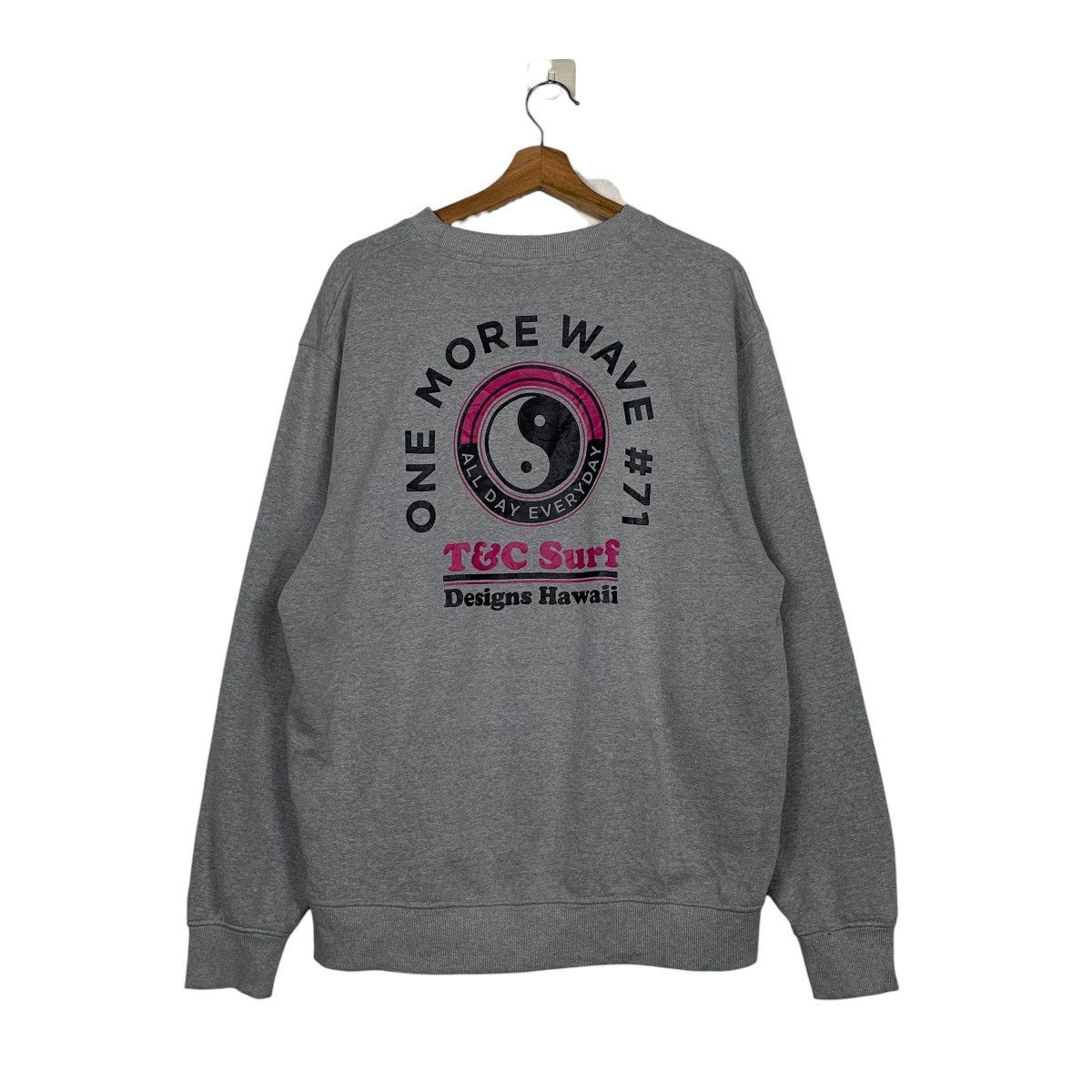 Japanese Brand T&C Surf Design Hawaii Big Logo Sweatshirt Size US L / EU 52-54 / 3 - 1 Thumbnail