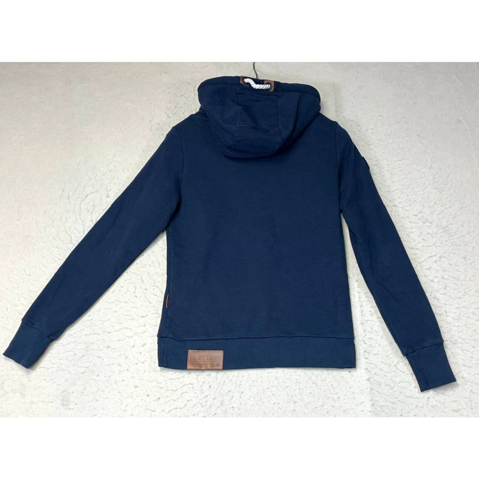 Vintage Naketano Hoodie Dark Blue Mock Heavy High Collar Pullover Long Sleeve M Casual Jacket Womens Cozy Classic Long Sleeve Blue Size M / US 6-8 / IT 42-44 - 2 Thumbnail