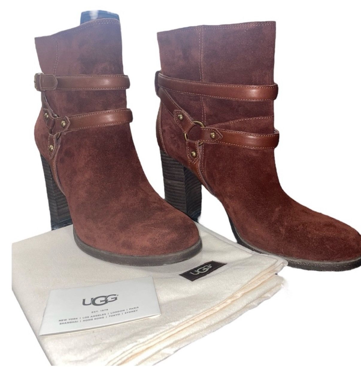 Ugg NWT UGG Dandridge brown genuine suede leather boots Size US 9.5 / IT 39.5 - 13 Thumbnail