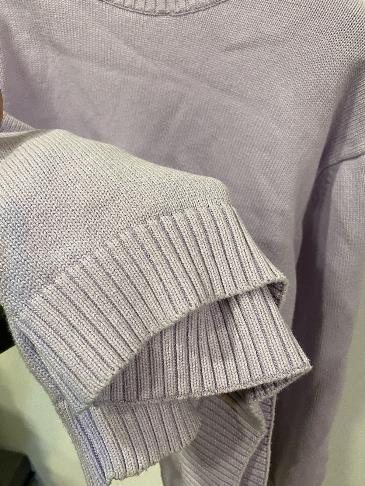 Yves Saint Laurent Lilac YSL Sweater Knit Baby Blue Old Money Paris Vintage Size US L / EU 52-54 / 3 - 9 Thumbnail