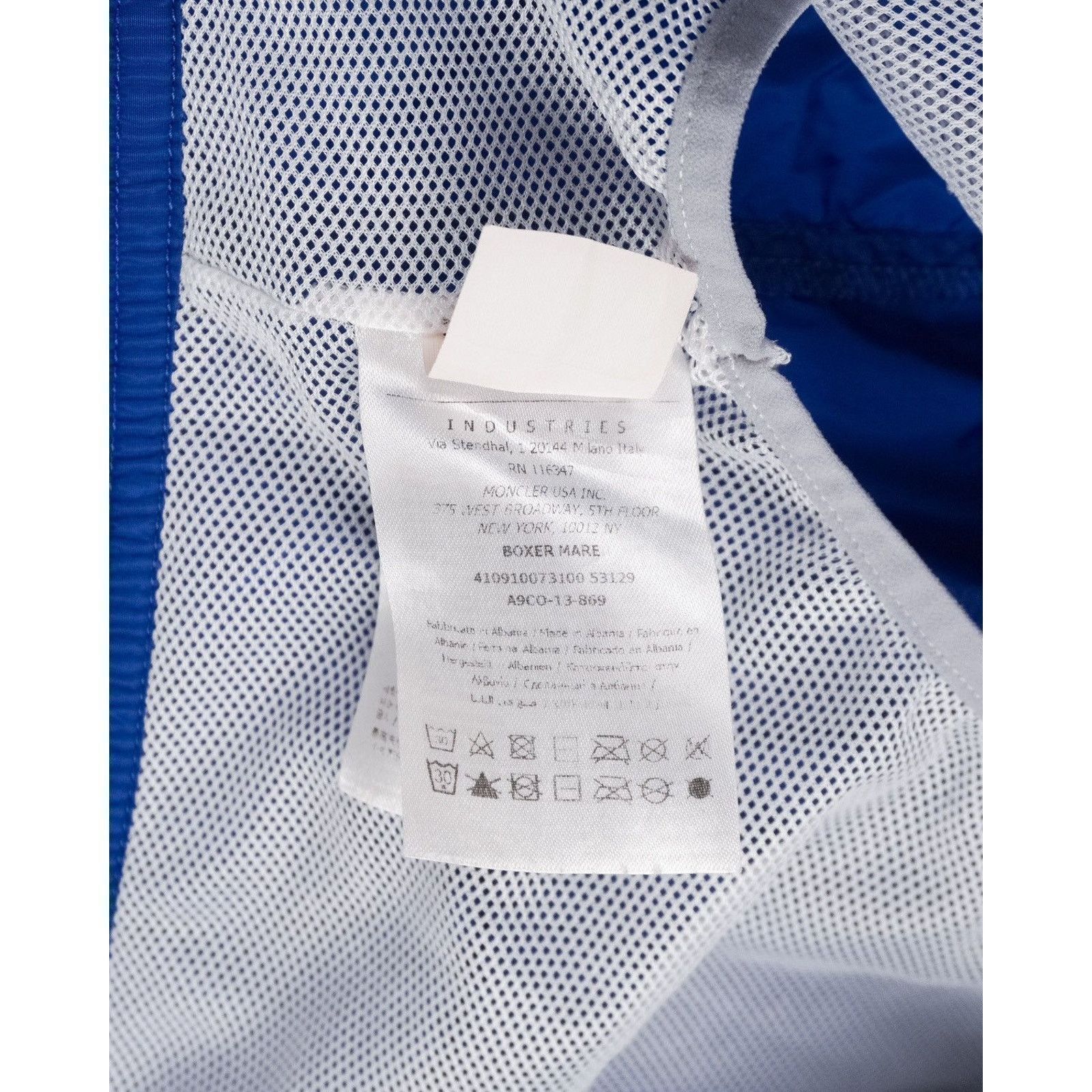 Moncler Moncler classic logo light blue nylon swim shorts Size US 34 / EU 50 - 12 Thumbnail