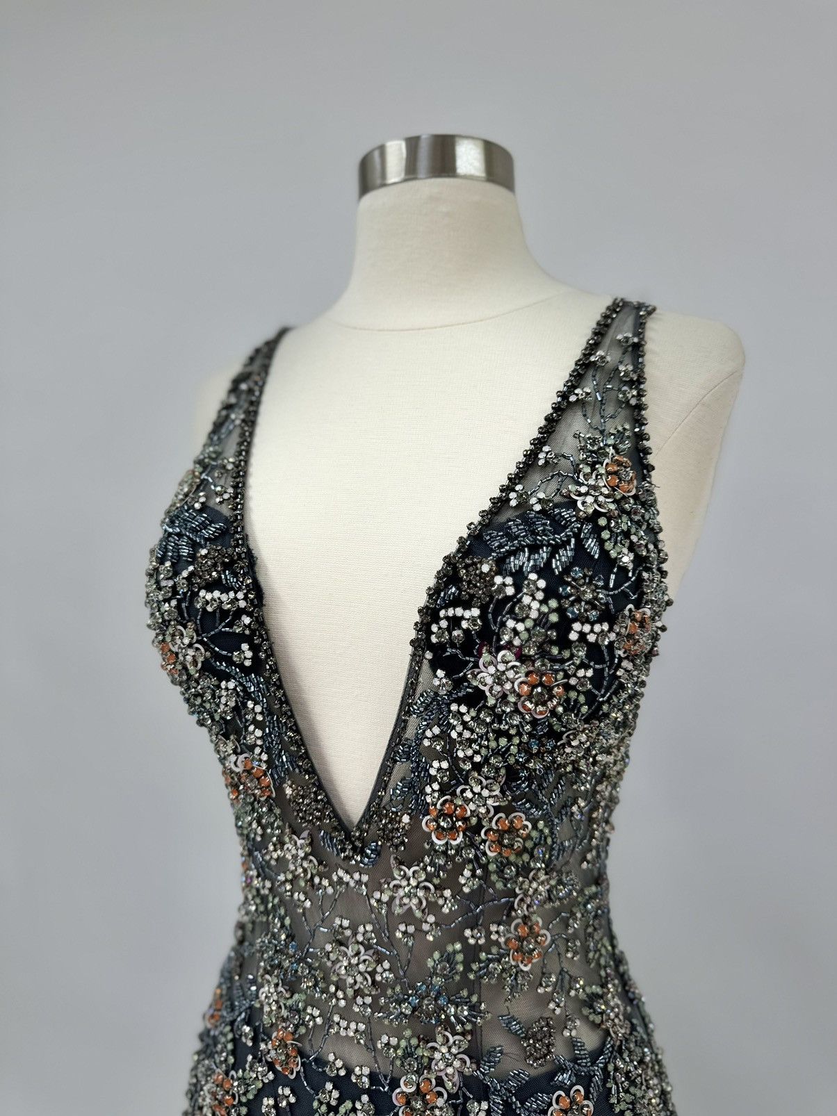 Other Brand New US 4 Jovani Maxi Beaded Evening Gown Size S / US 4 / IT 40 - 3 Thumbnail