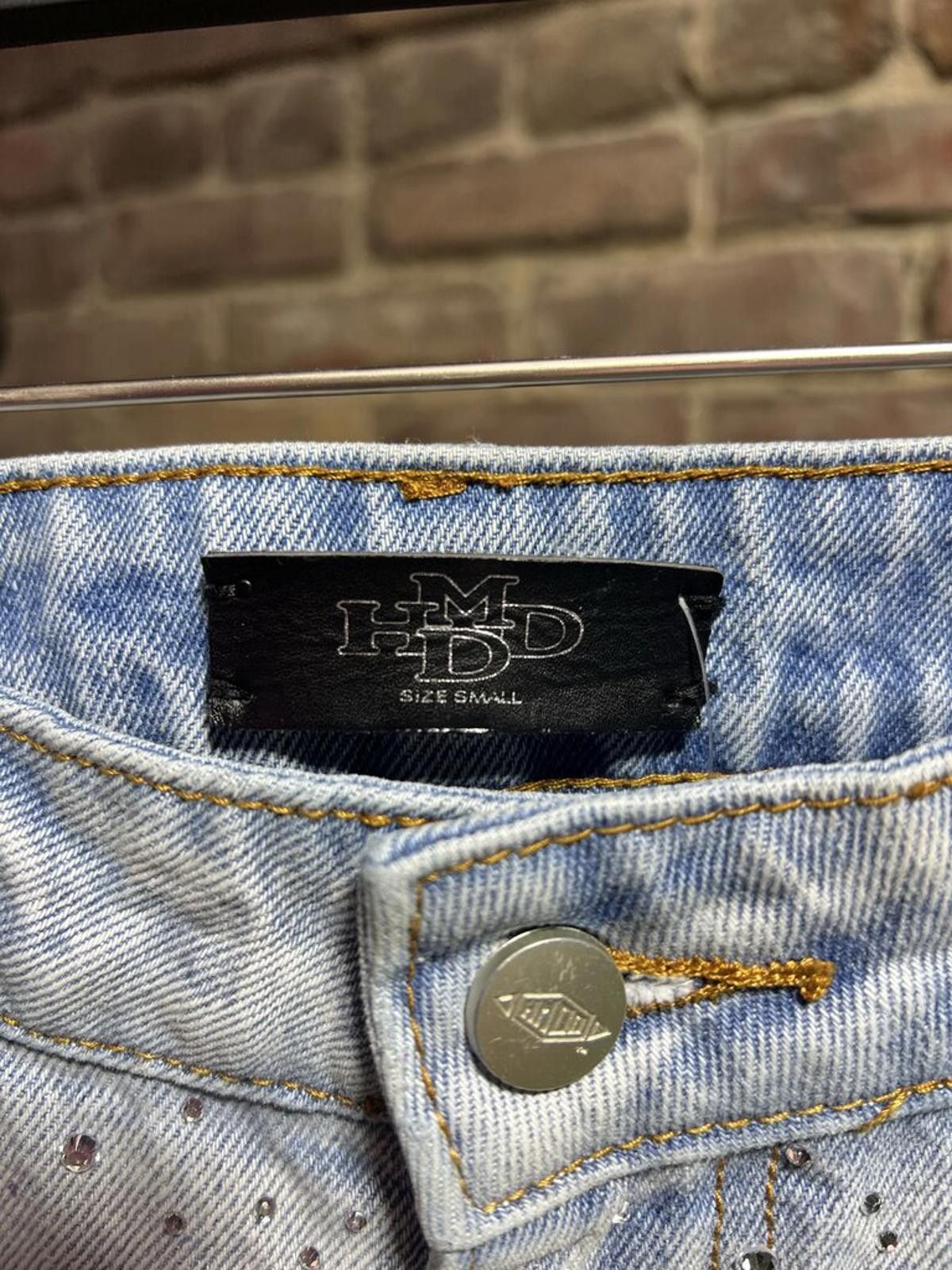 HMDD HMDD Crystal Blue Jean shorts Sz. S Size ONE SIZE - 3 Thumbnail