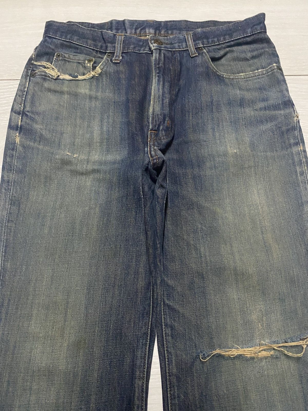 Hysteric Glamour Vintage Japanese Brand Gold Rush Bootcut Flare Jeans Size US 31 - 3 Thumbnail