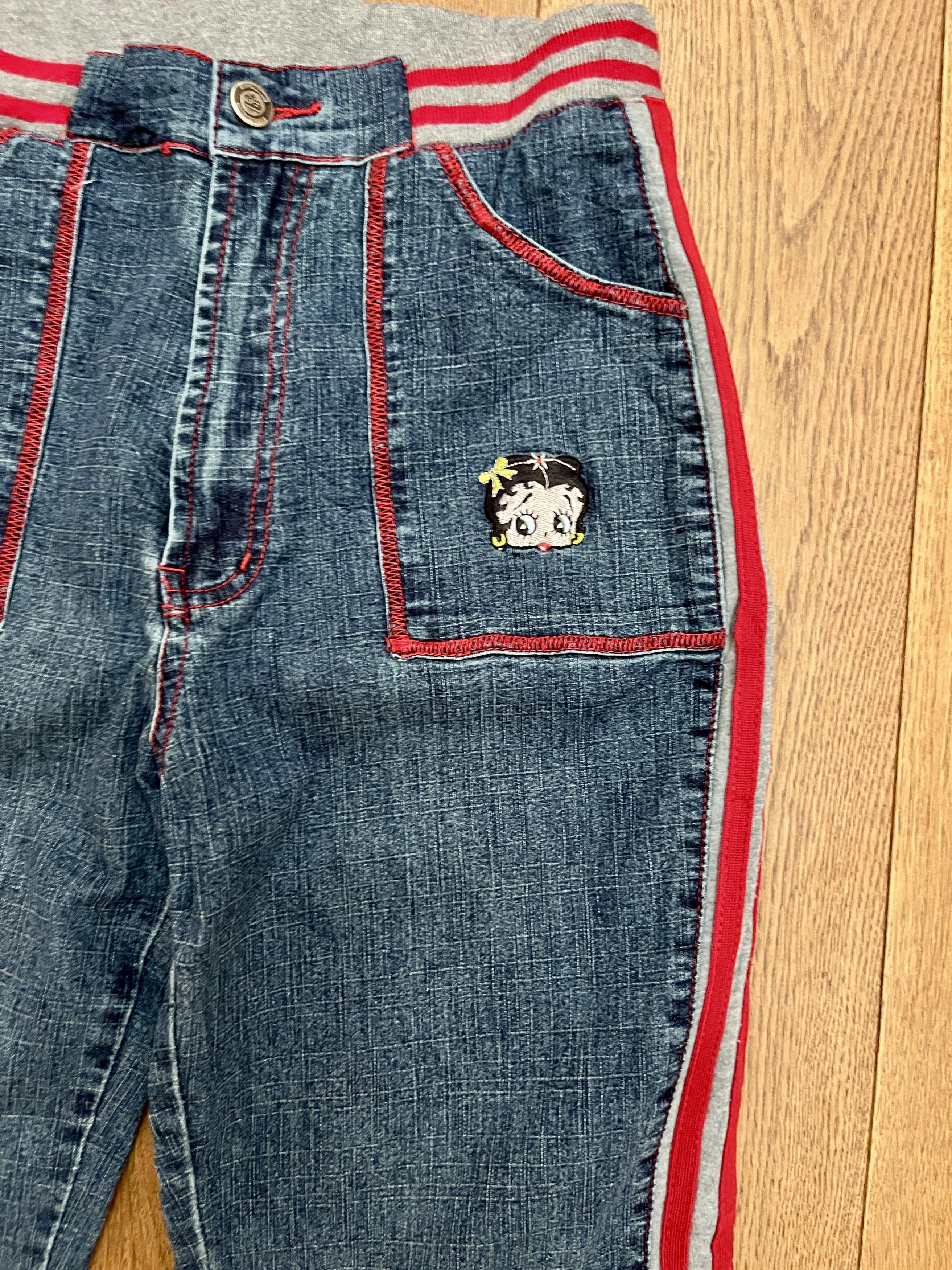 Vintage Vtg Shyger Betty Boop Y2K Flare Jeans Women’s Large Size 28" / US 6 / IT 42 - 2 Thumbnail