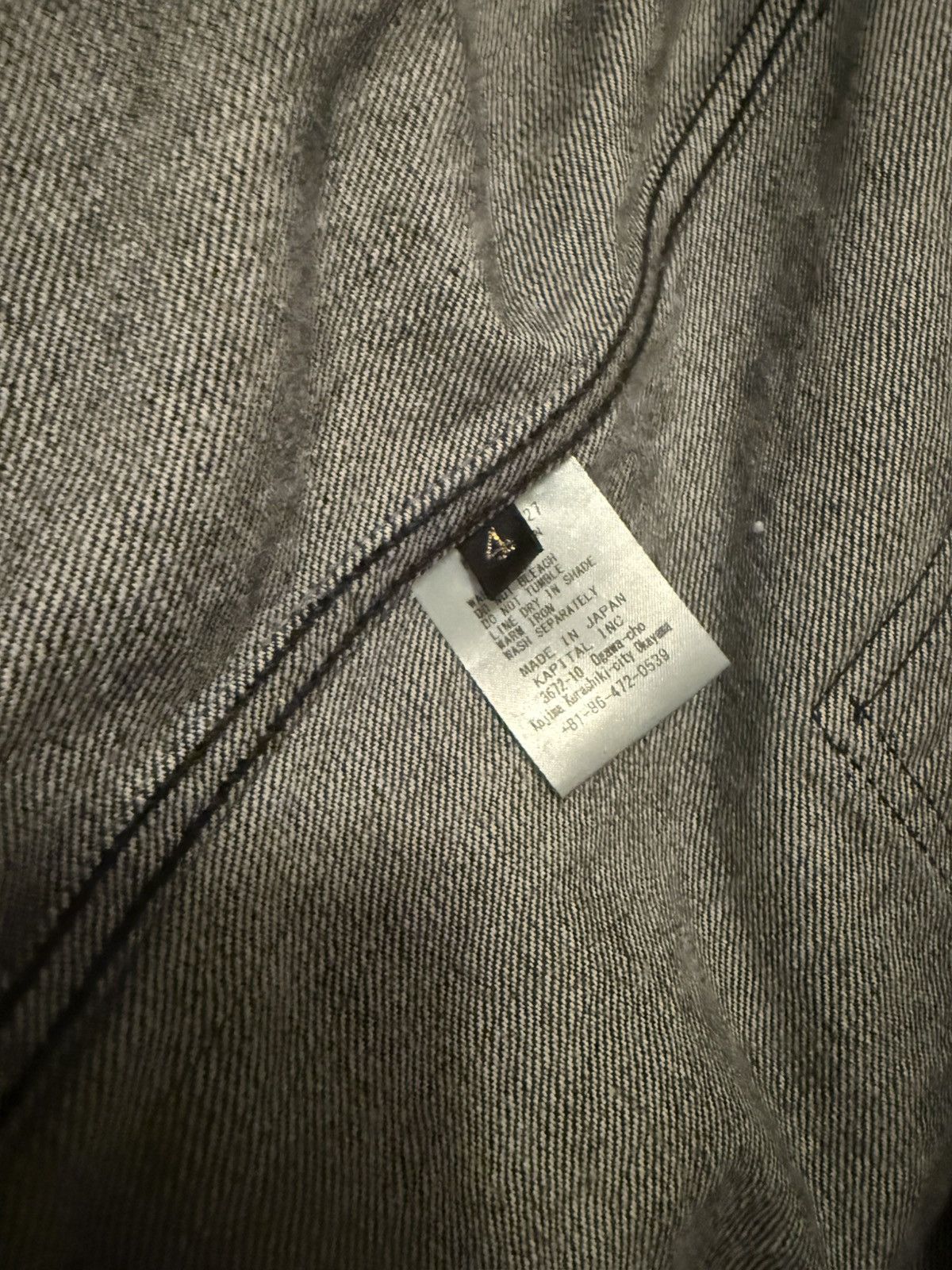 Kapital Kapital 14oz Denim 1st Jacket (Black Thread Version) Size US XL / EU 56 / 4 - 3 Thumbnail