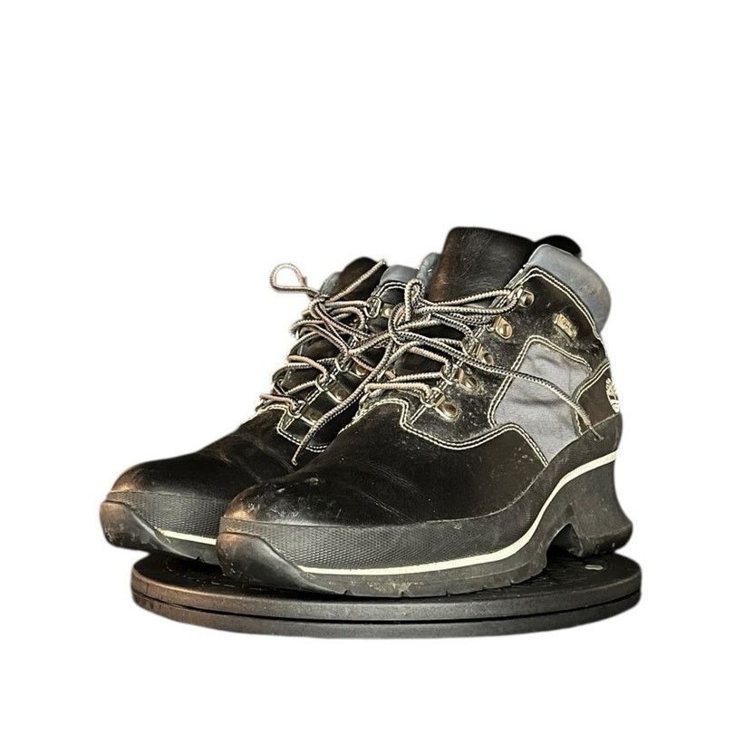 Timberland Timberland Euro Hiker Y2K Heeled Boots W8.5 Black Leather Size US 8.5 / IT 38.5 - 2 Thumbnail